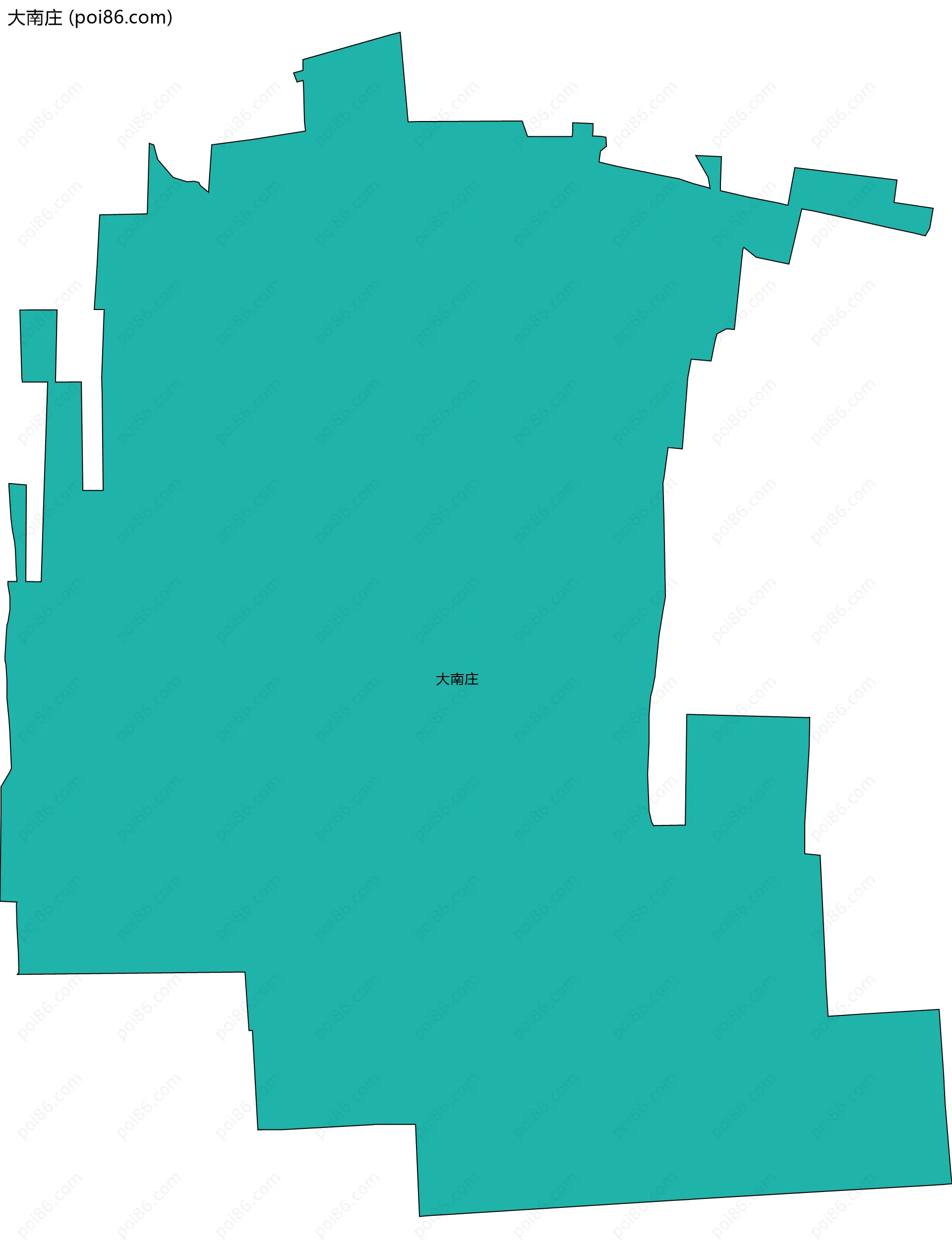 大南庄边界地图