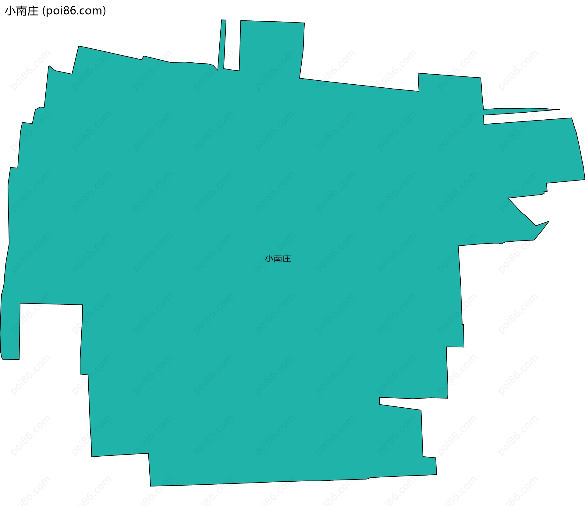 小南庄边界地图