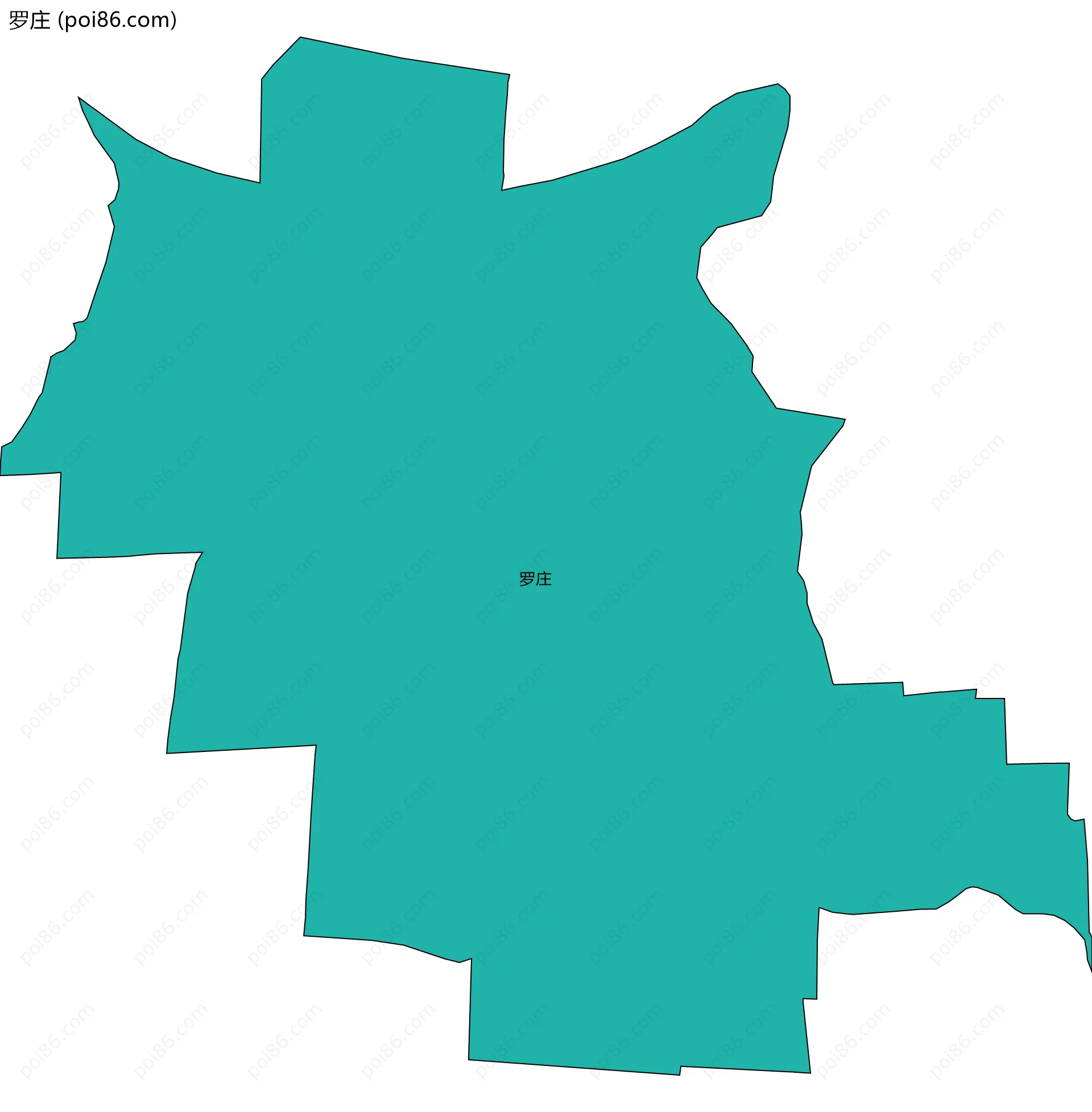 罗庄边界地图