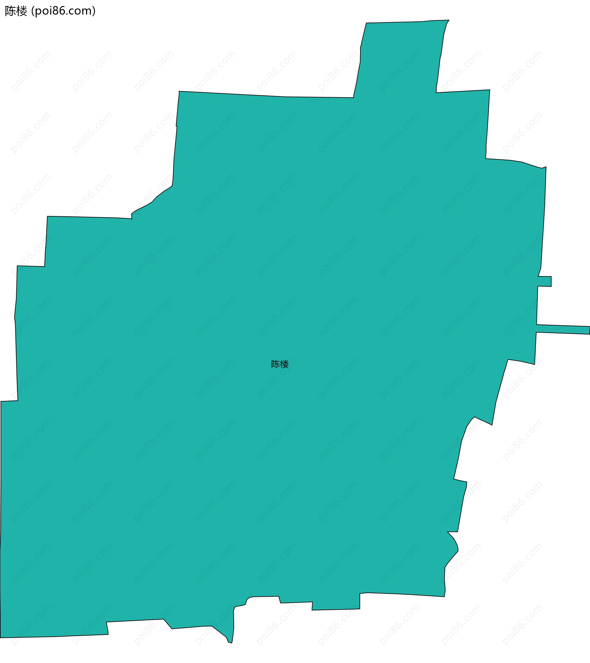 陈楼边界地图