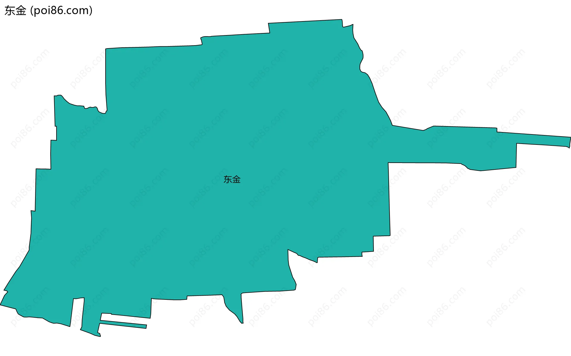 东金边界地图