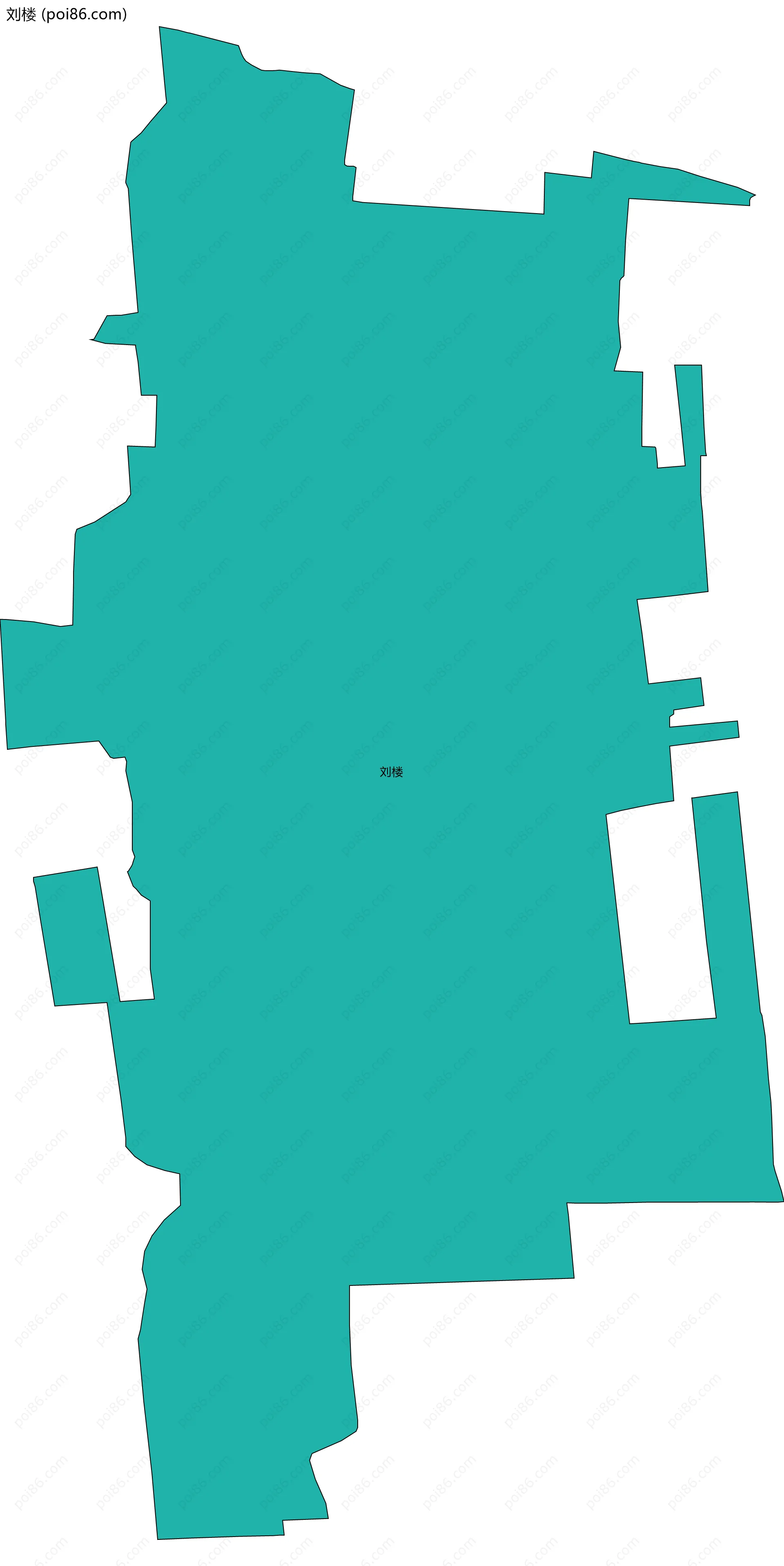 刘楼边界地图