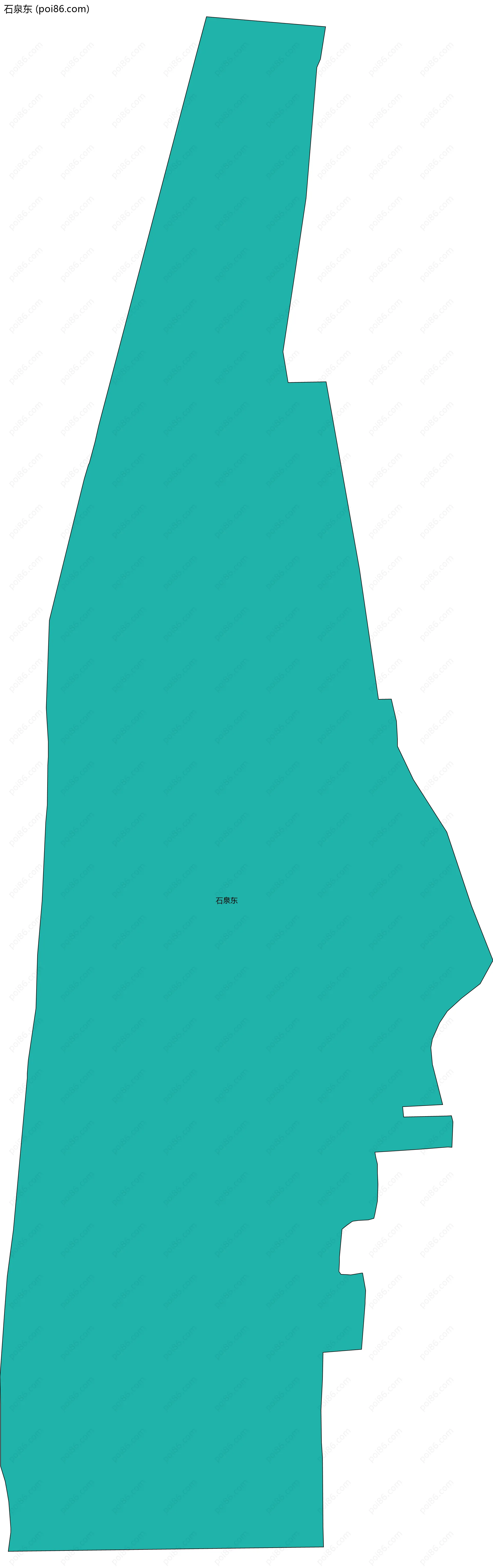 石泉东边界地图