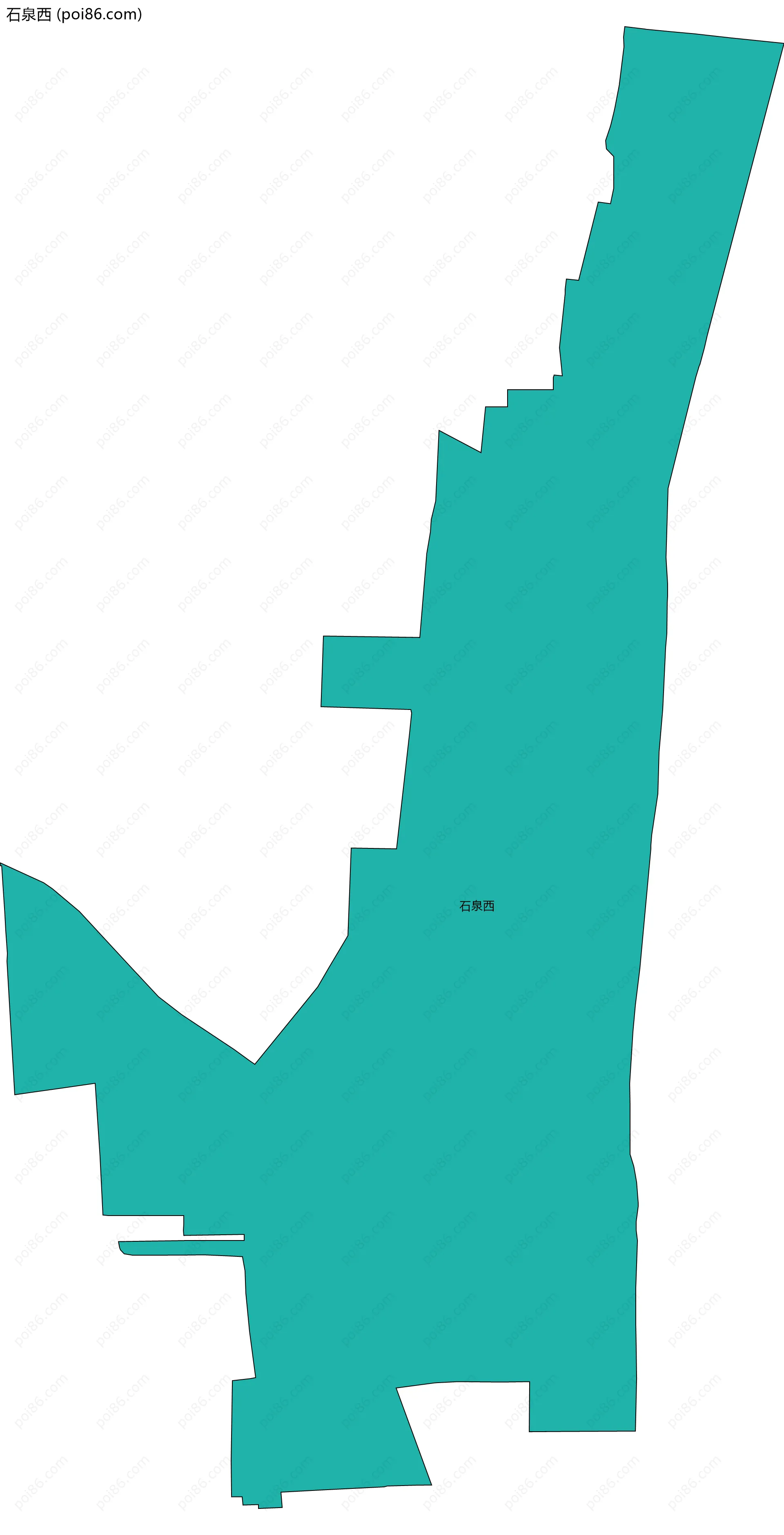 石泉西边界地图