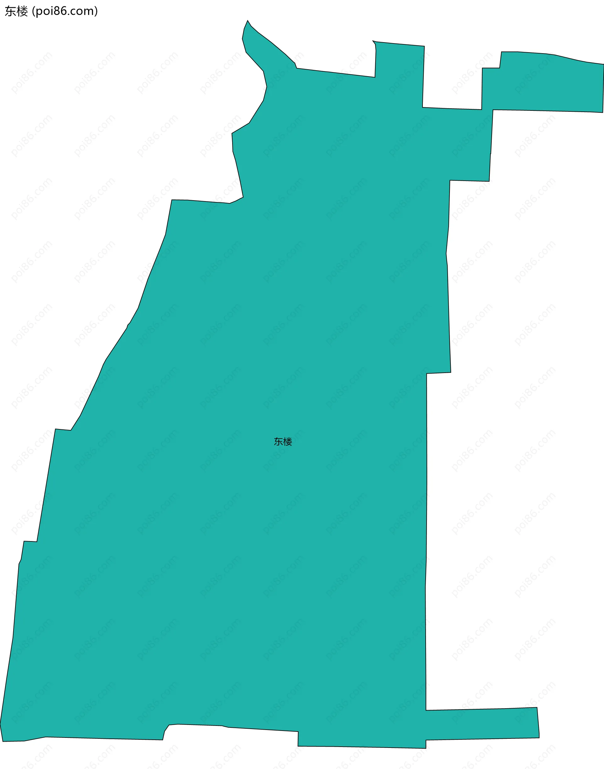 东楼边界地图