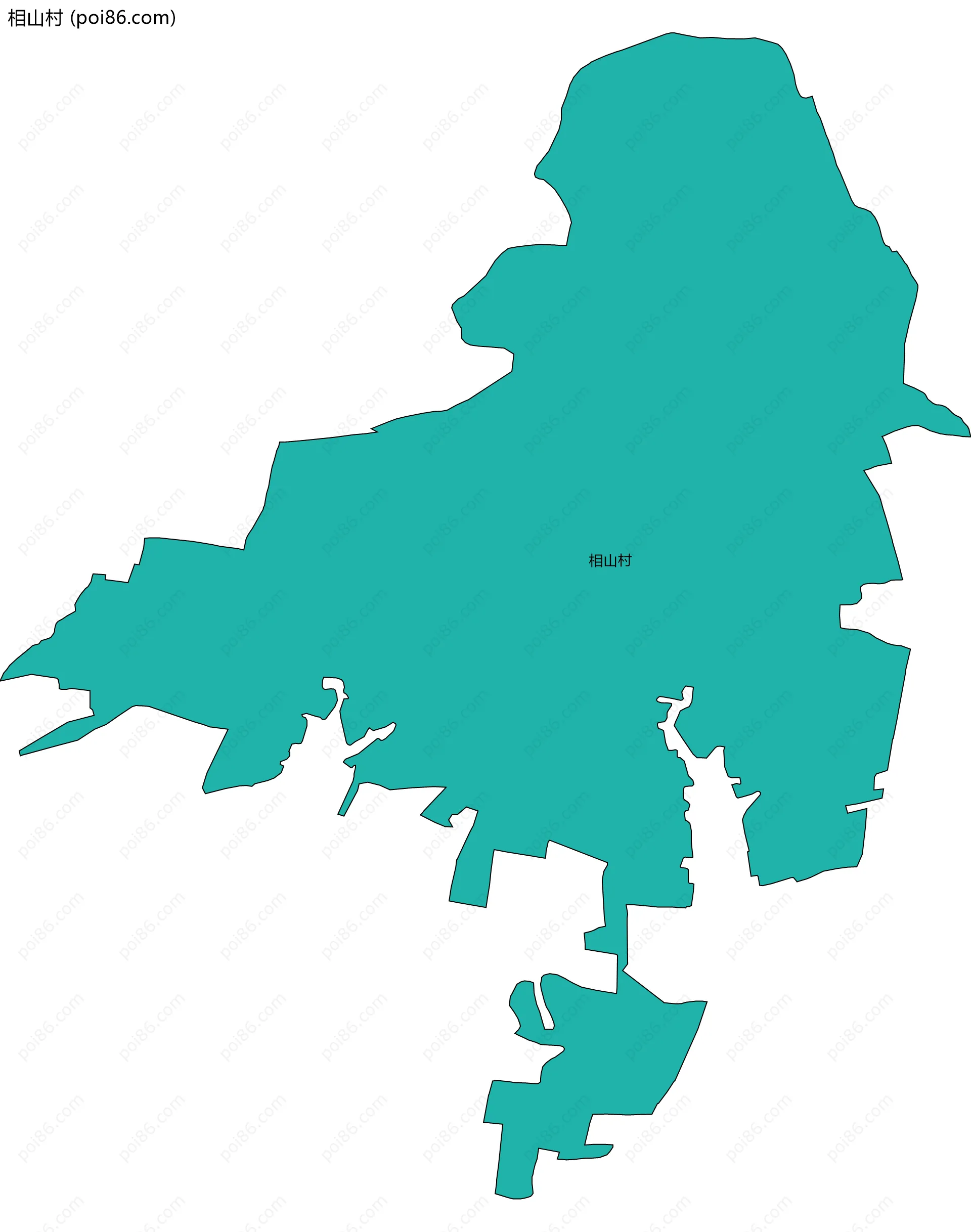 相山村边界地图