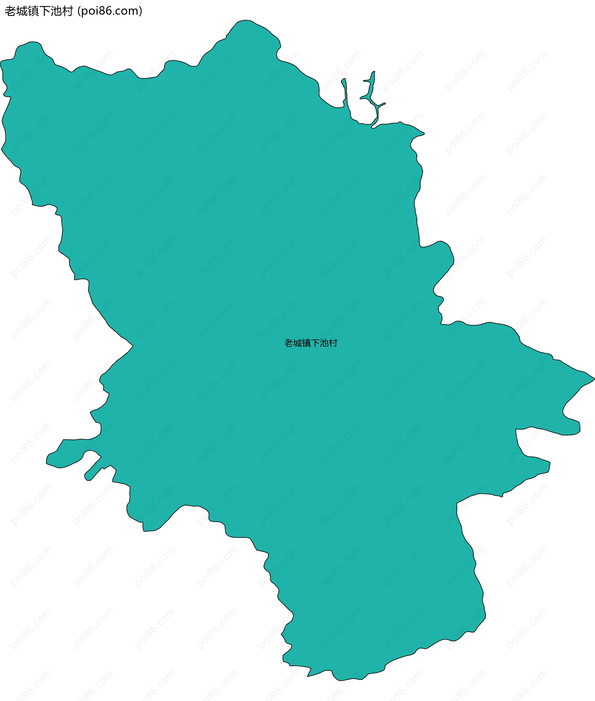 老城镇下池村边界地图