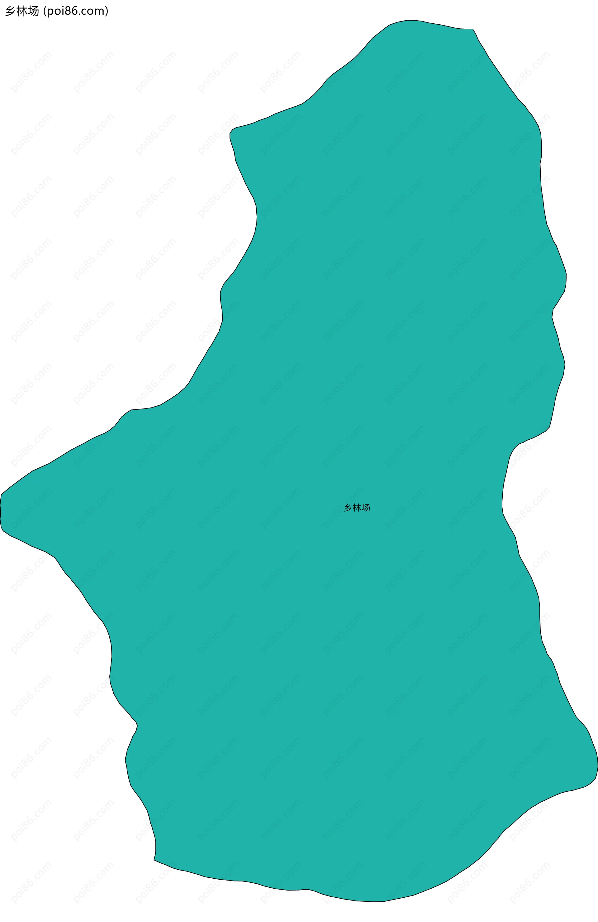 乡林场边界地图