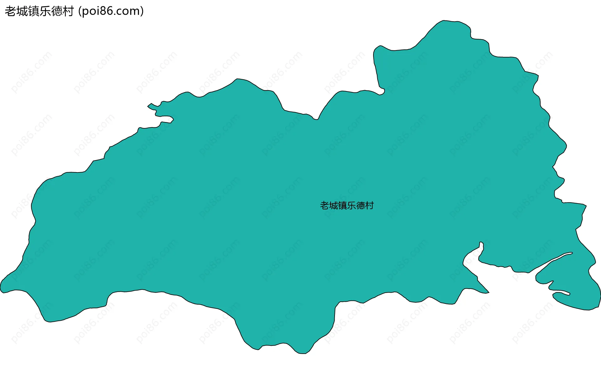 老城镇乐德村边界地图