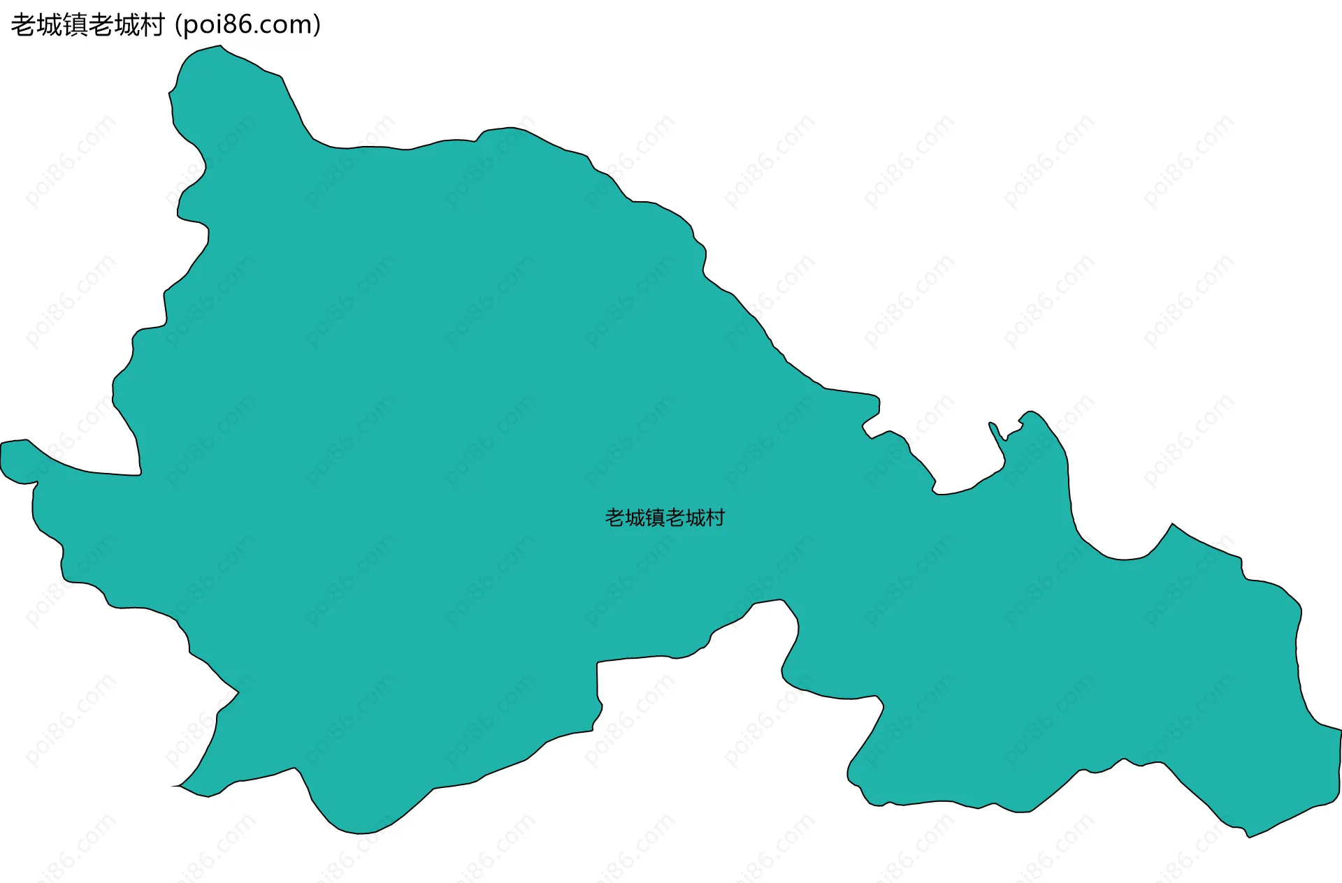老城镇老城村边界地图