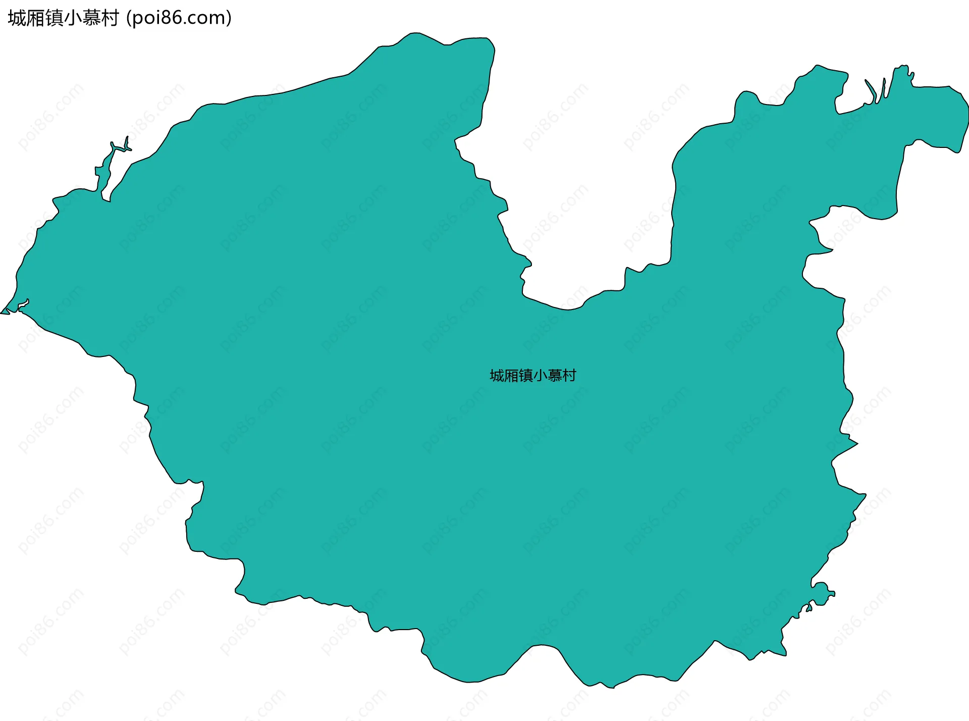 城厢镇小慕村边界地图