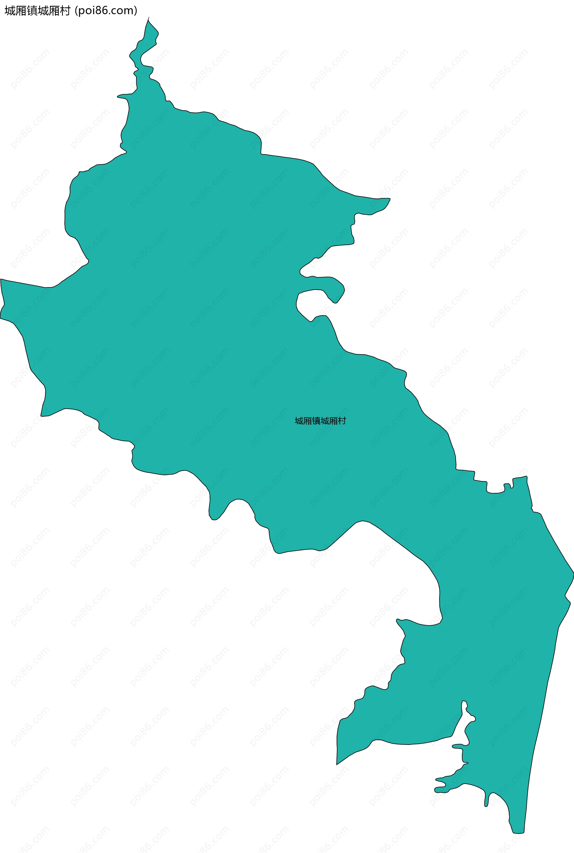 城厢镇城厢村边界地图