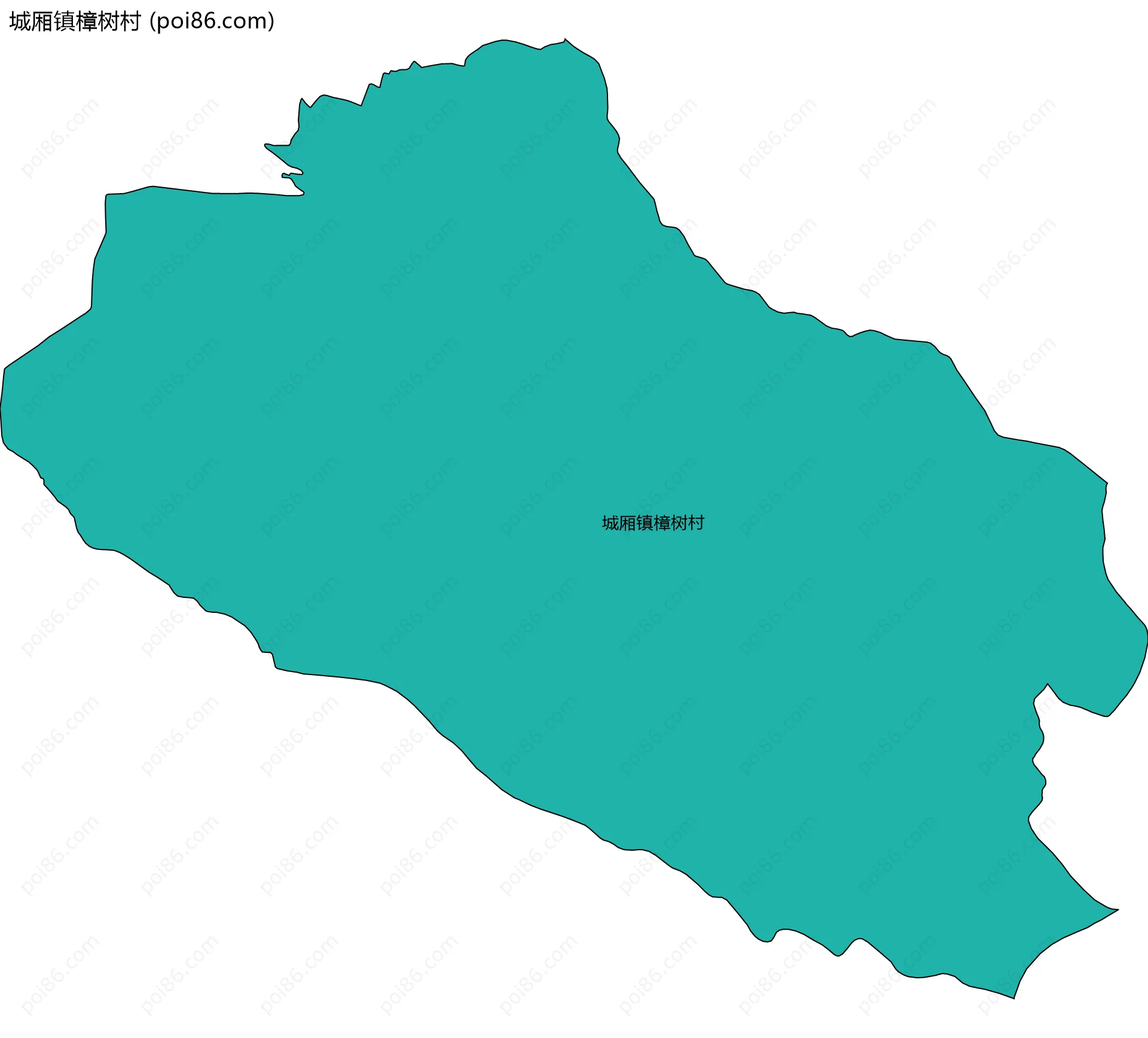 城厢镇樟树村边界地图