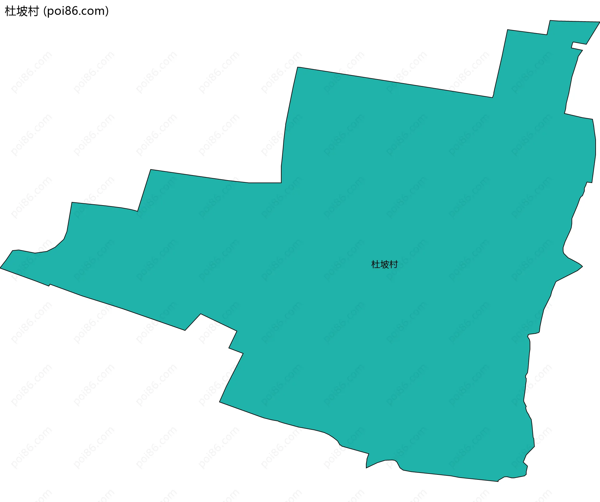 杜坡村边界地图