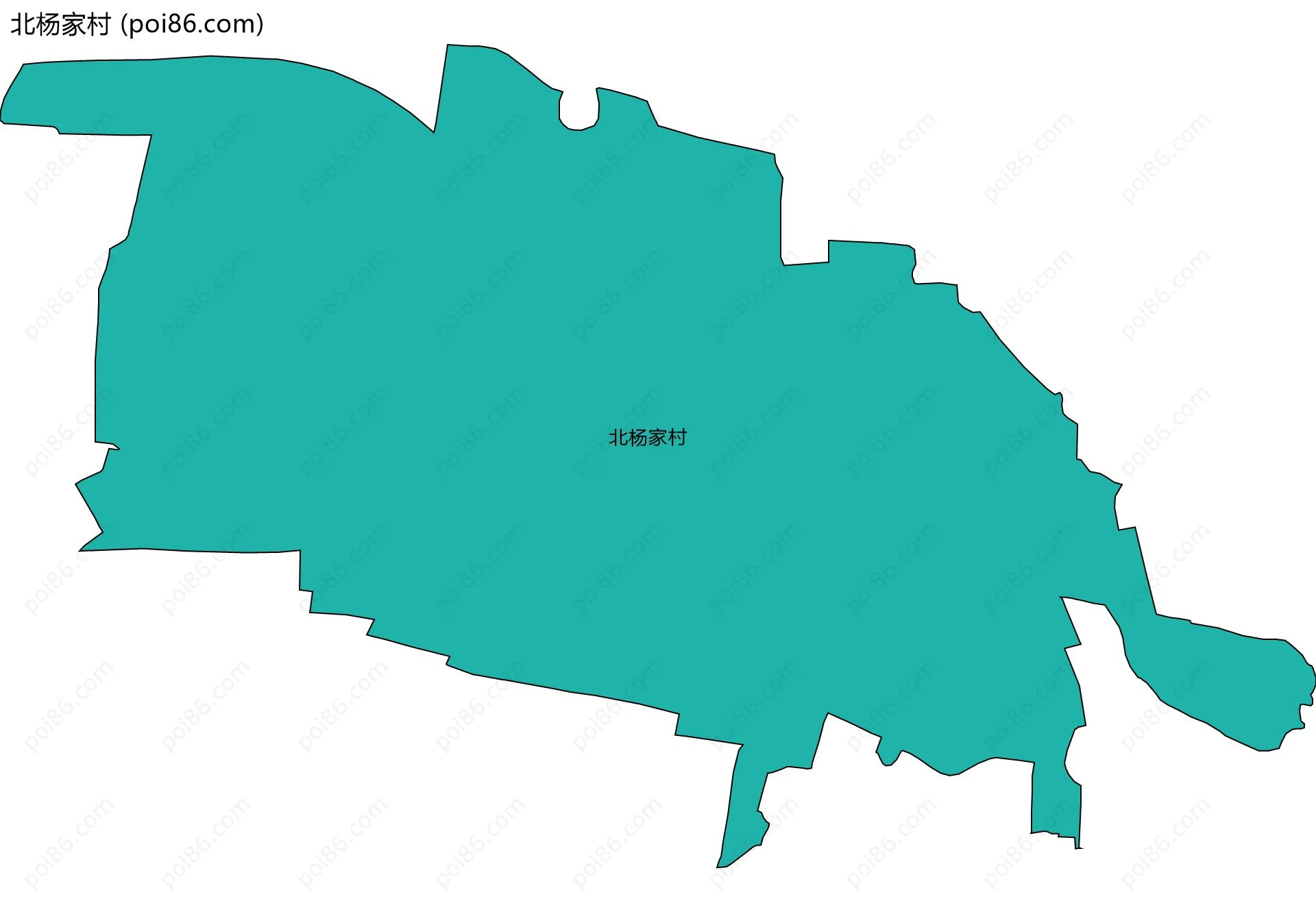 北杨家村边界地图