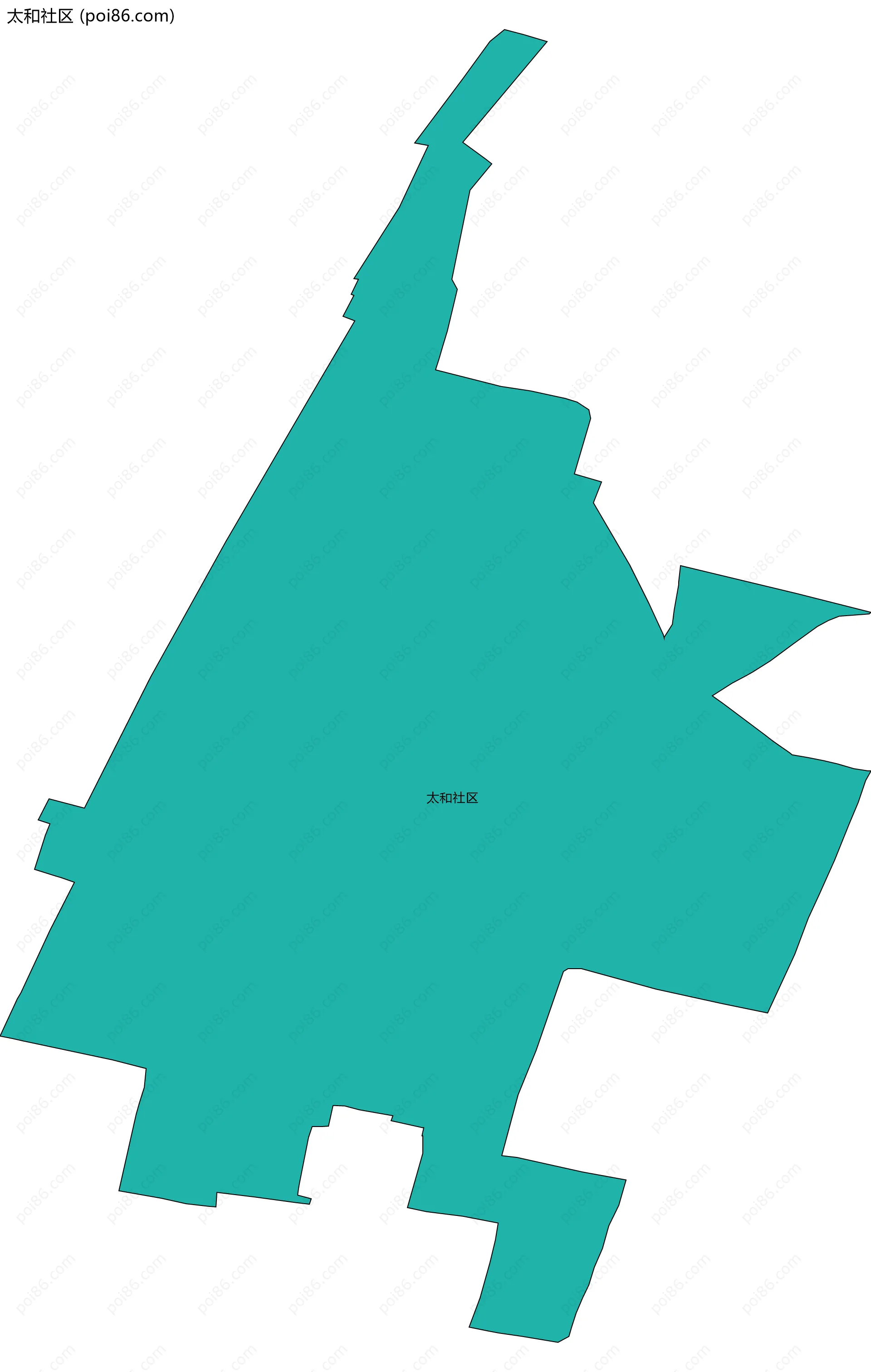 太和社区边界地图