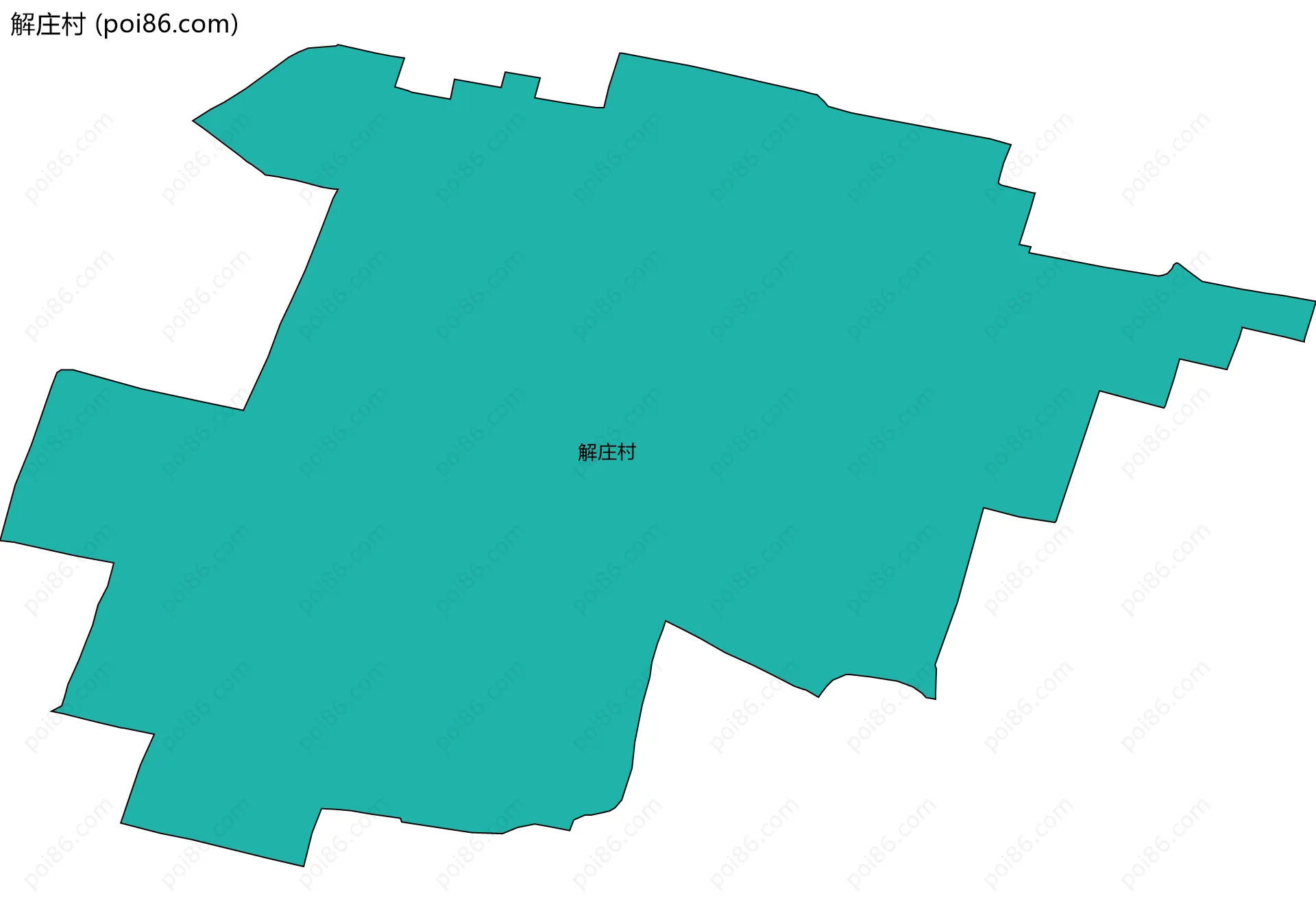 解庄村边界地图