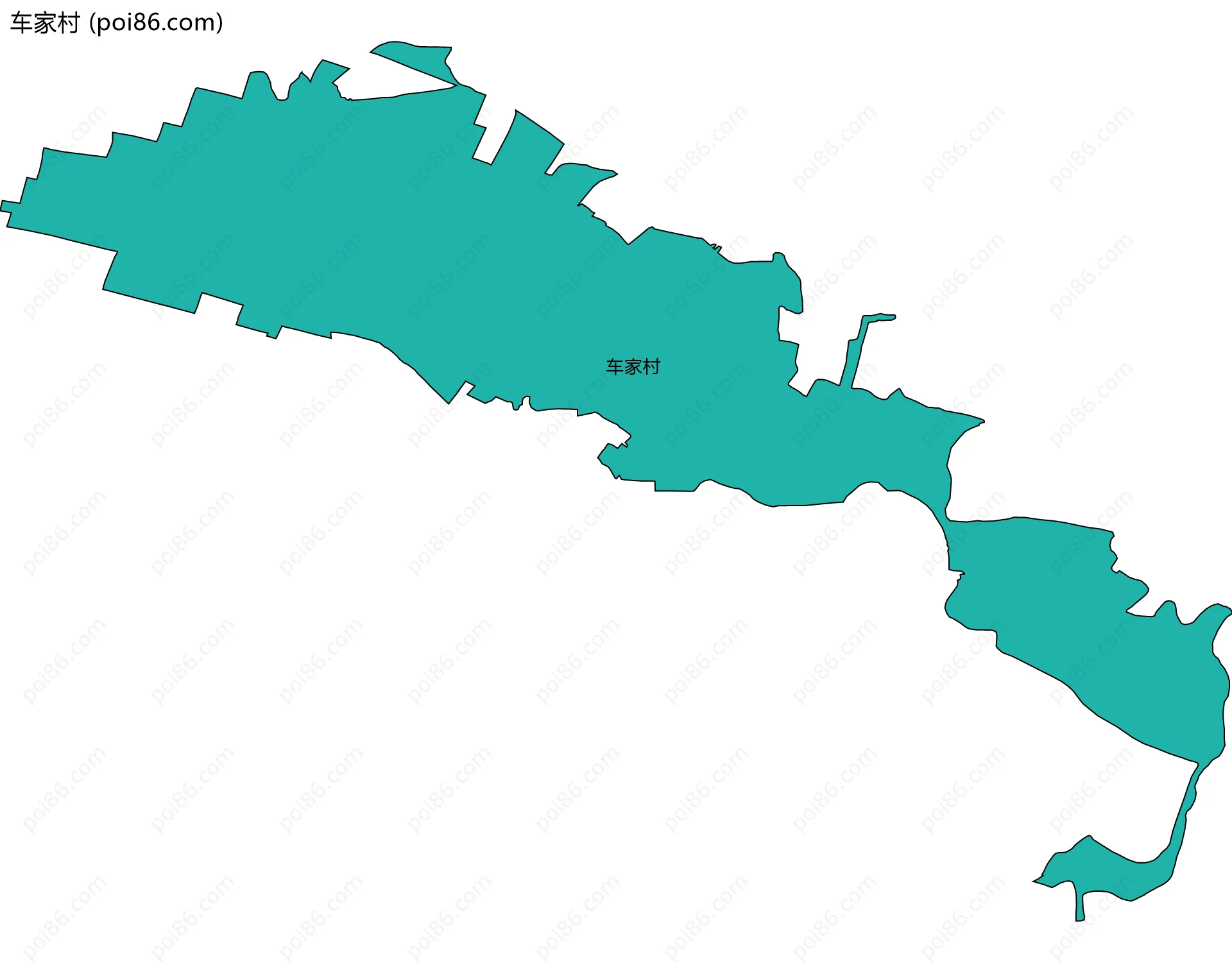 车家村边界地图
