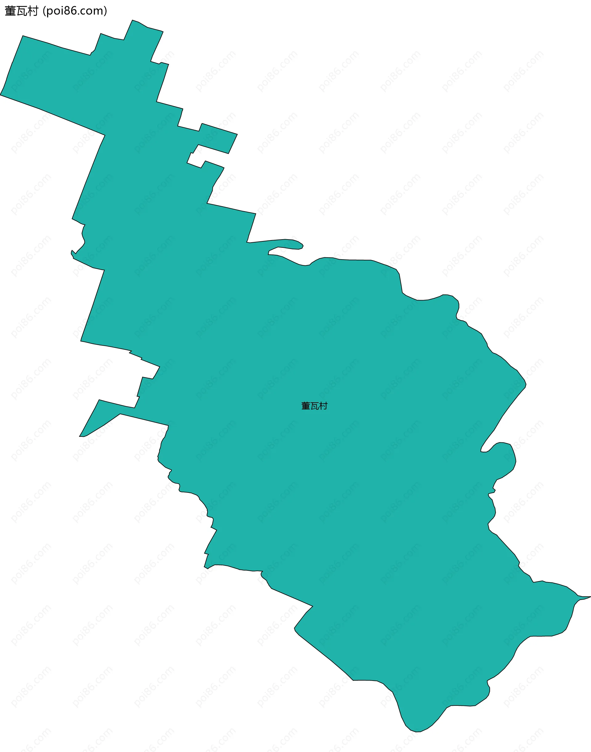 董瓦村边界地图