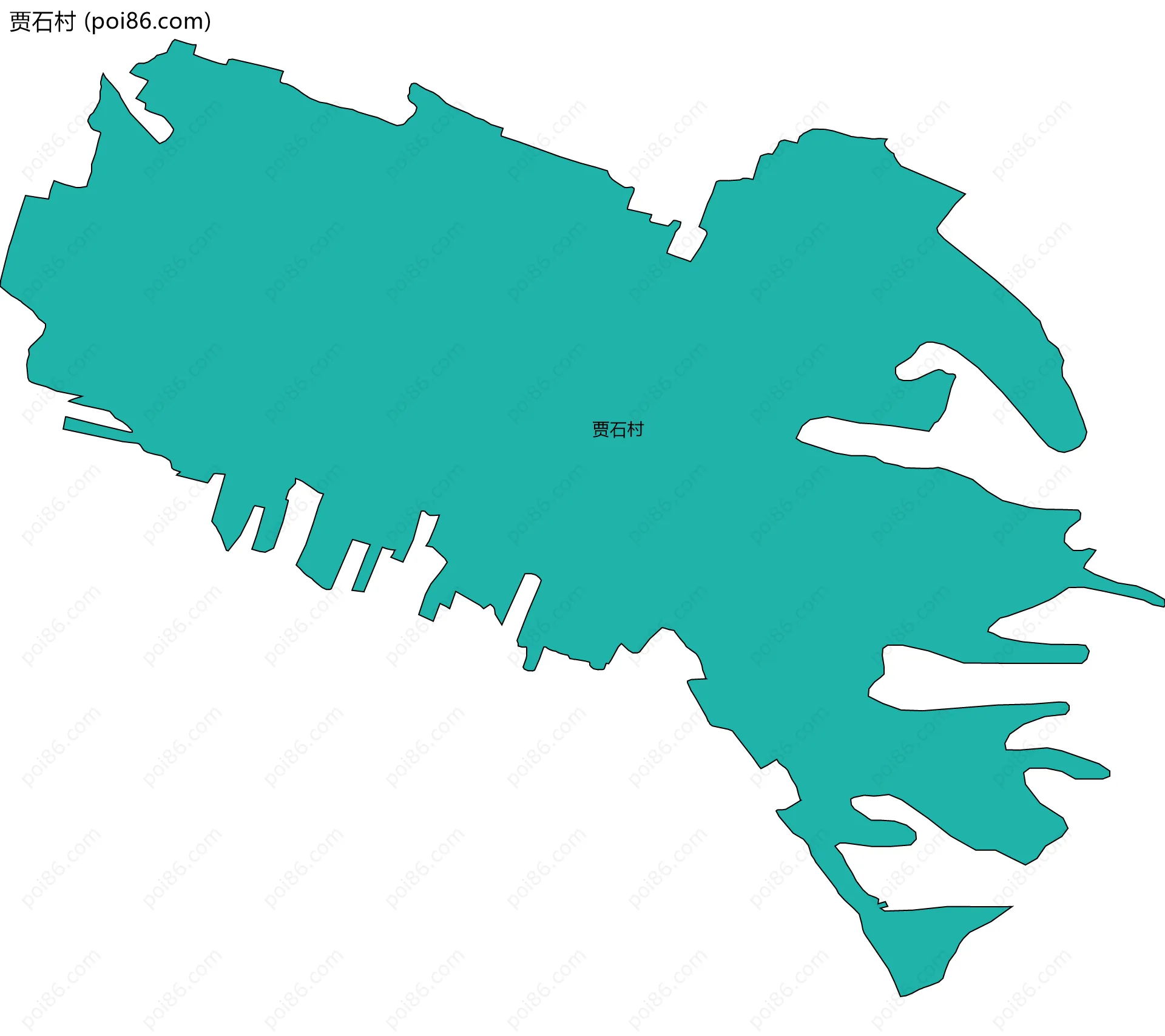 贾石村边界地图