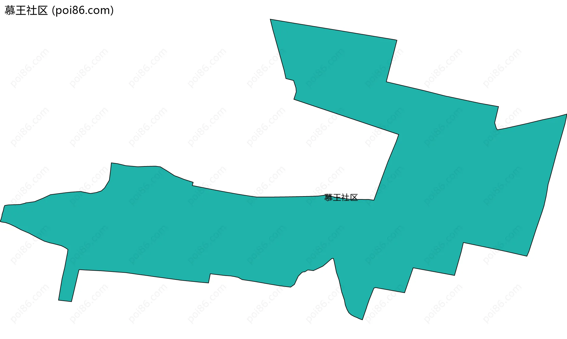 慕王社区边界地图