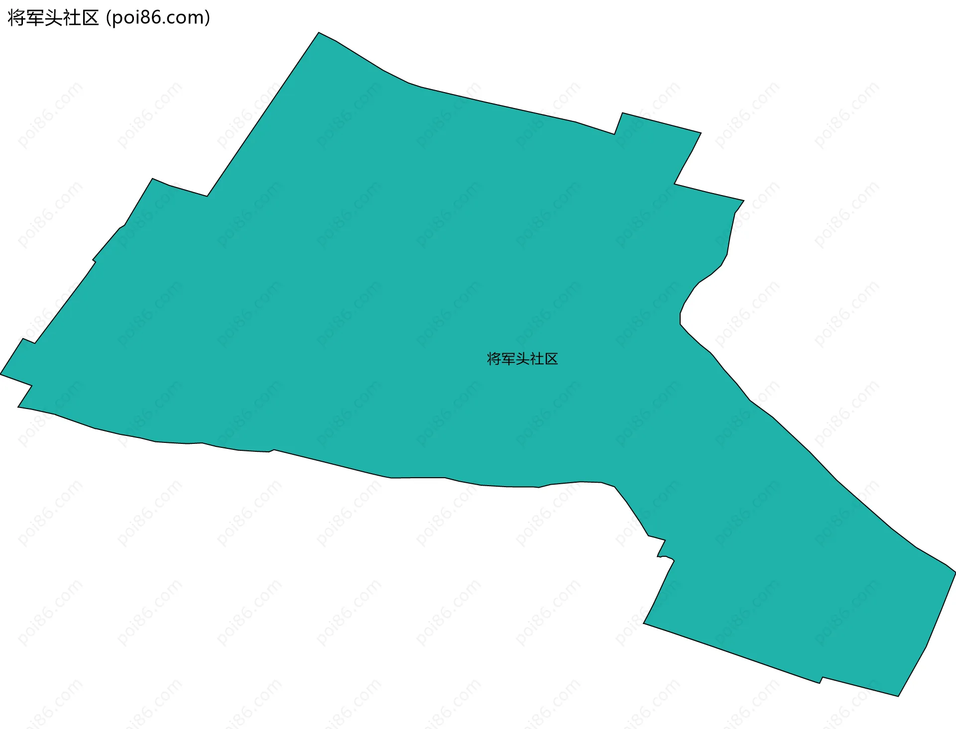 将军头社区边界地图