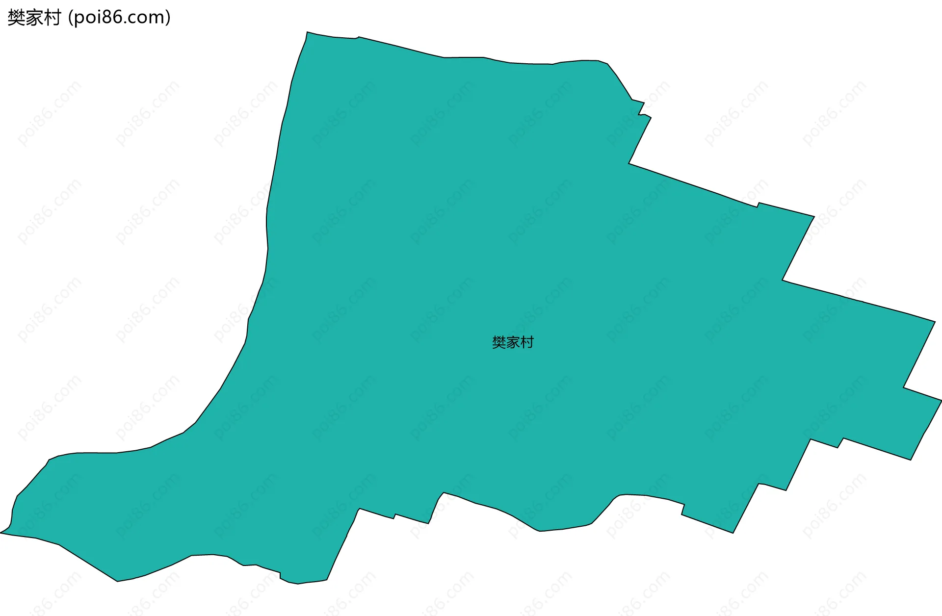 樊家村边界地图