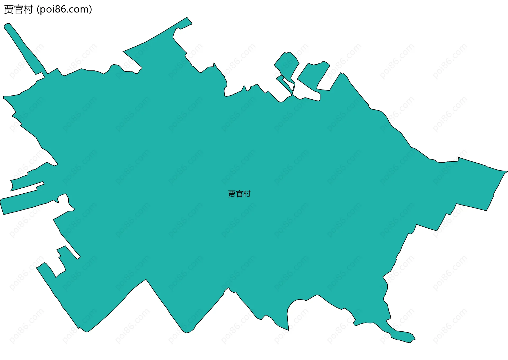 贾官村边界地图