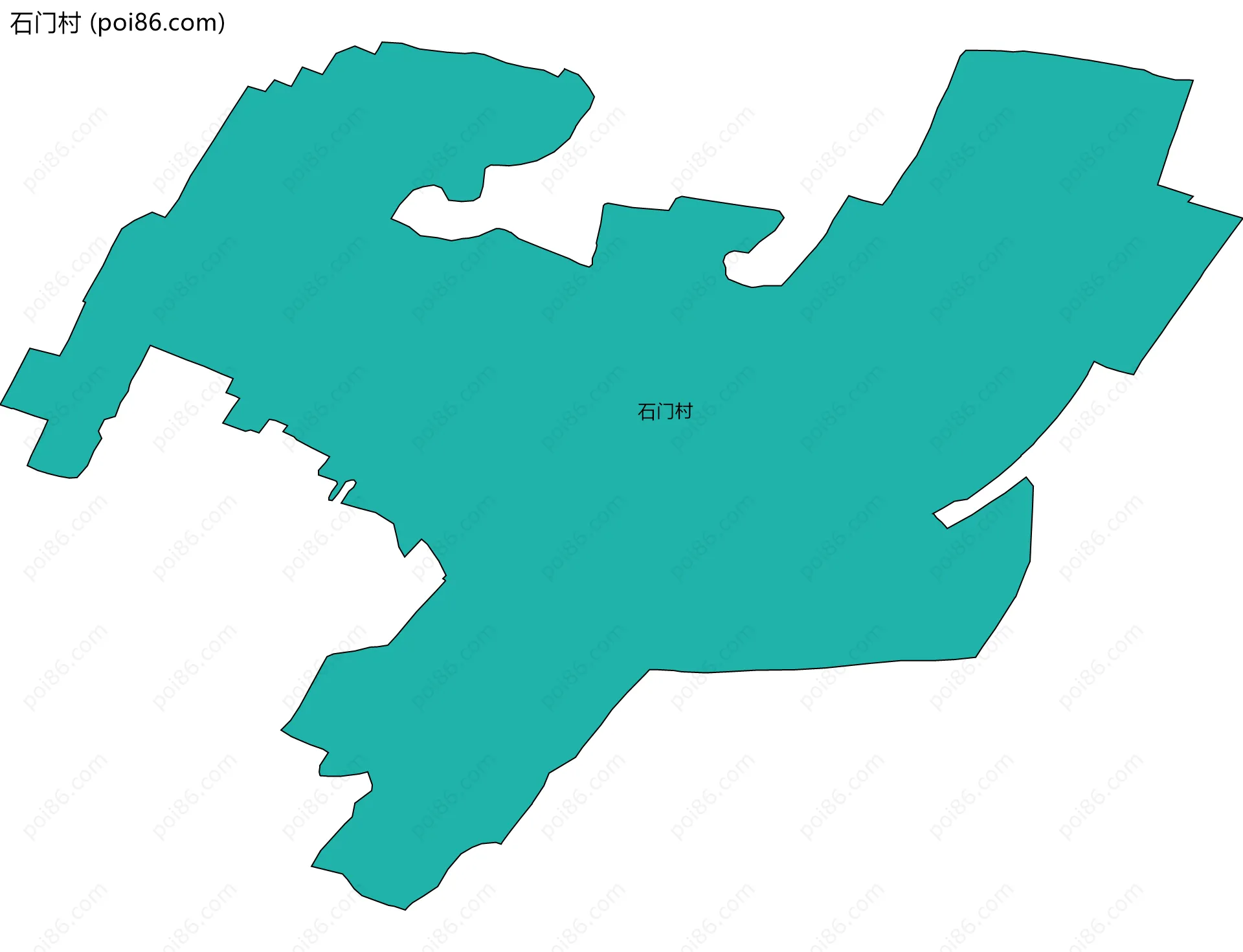 石门村边界地图