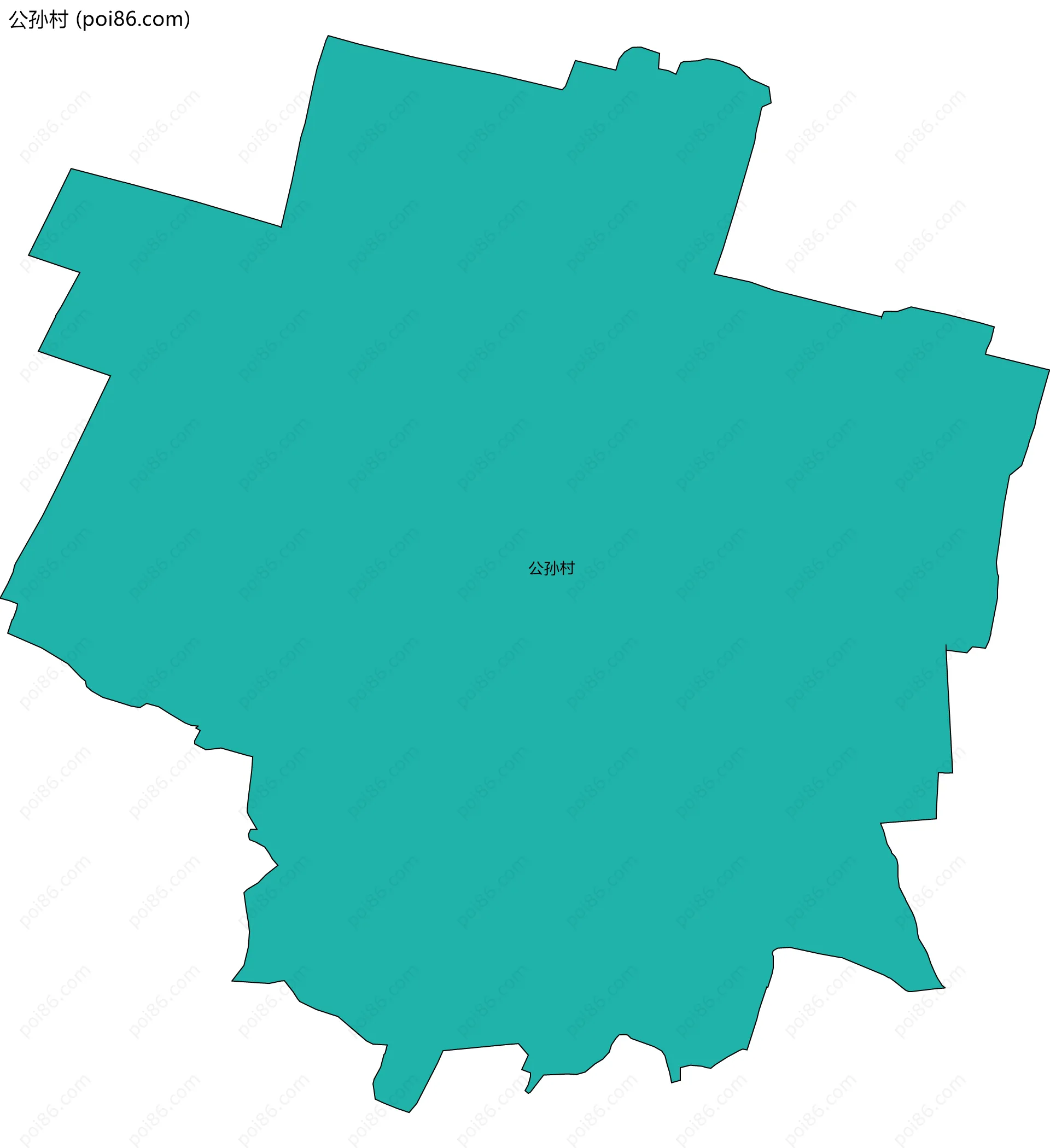 公孙村边界地图