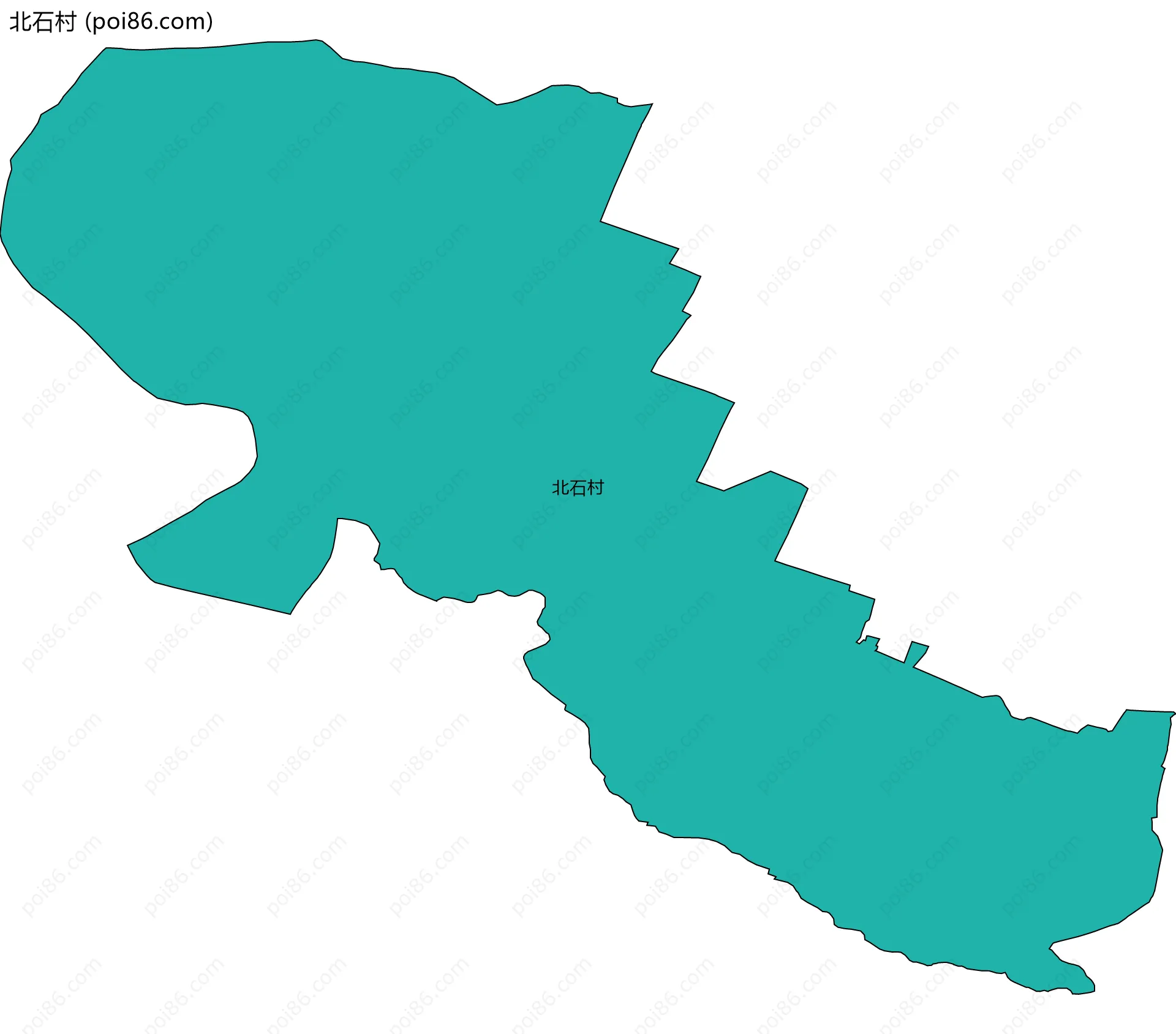 北石村边界地图
