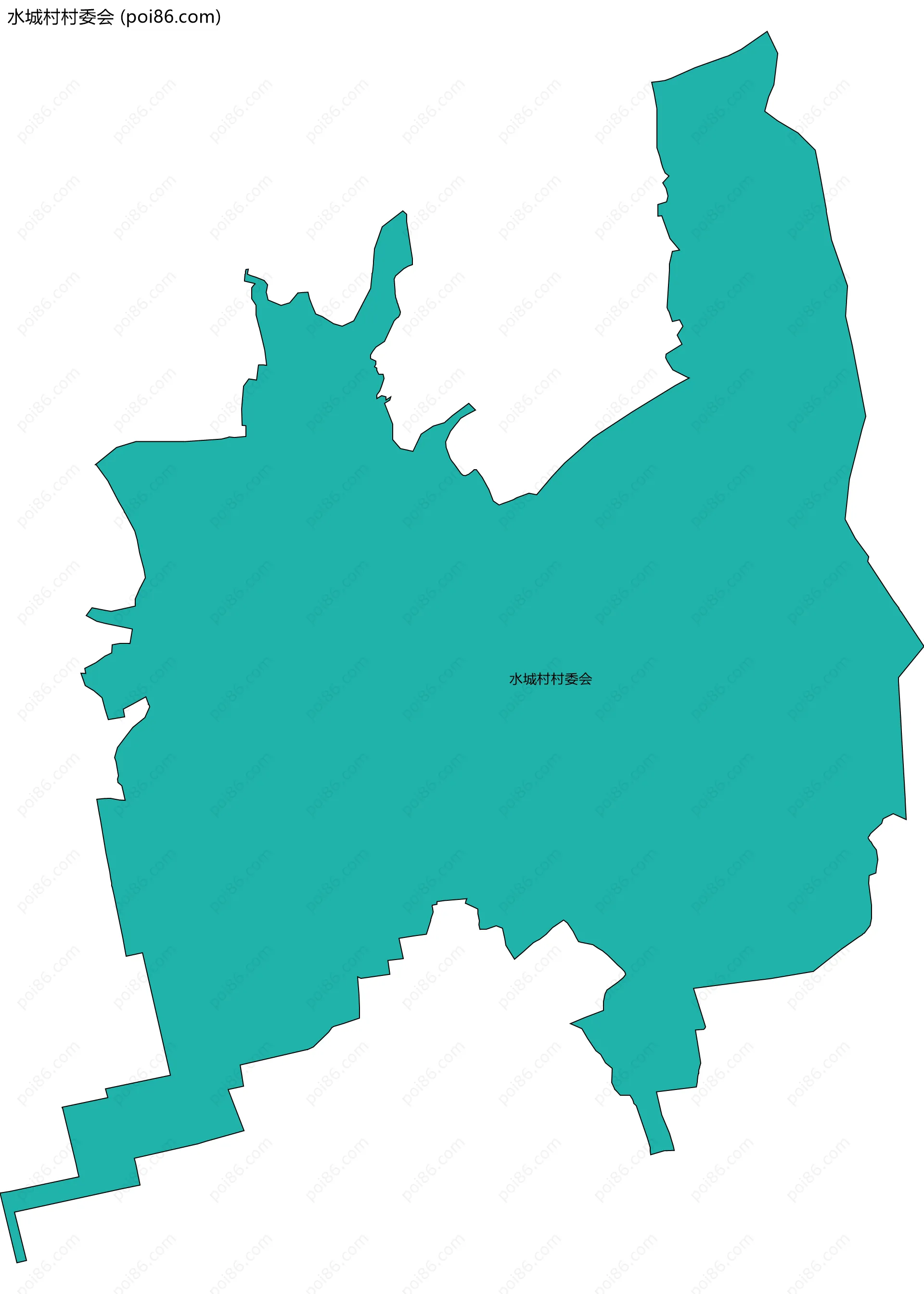 水城村村委会边界地图