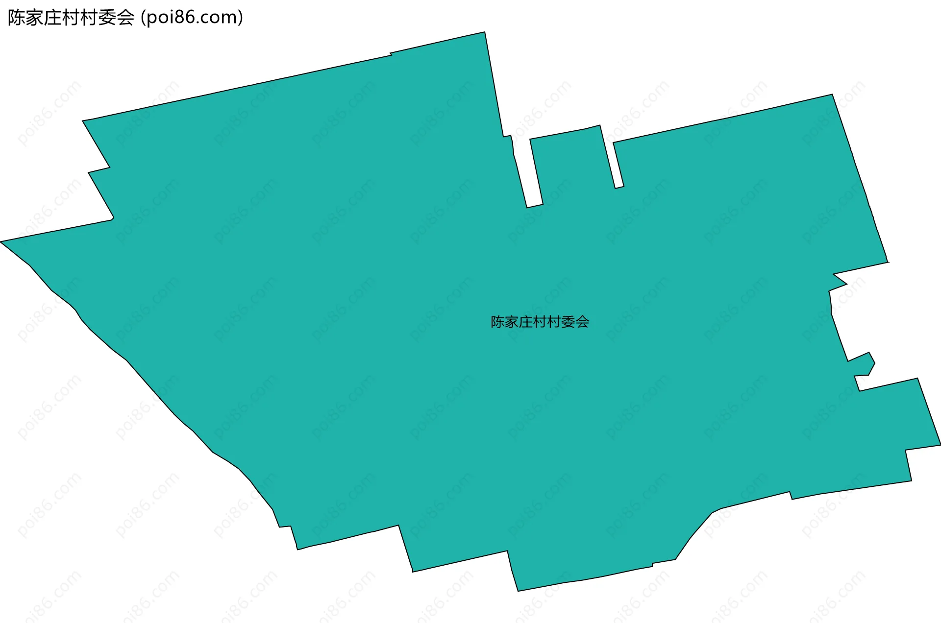 陈家庄村村委会边界地图