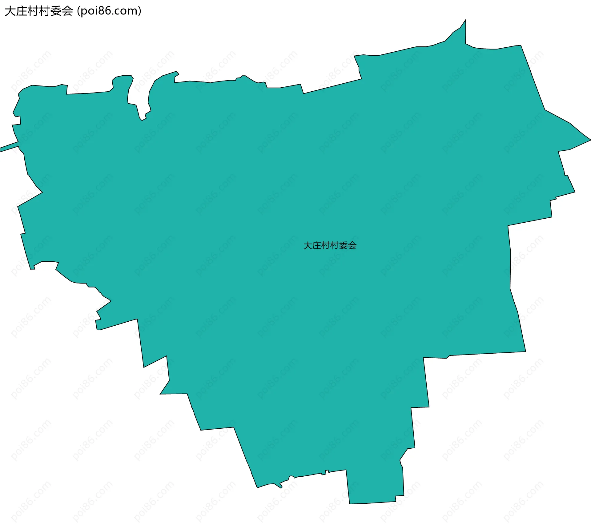 大庄村村委会边界地图