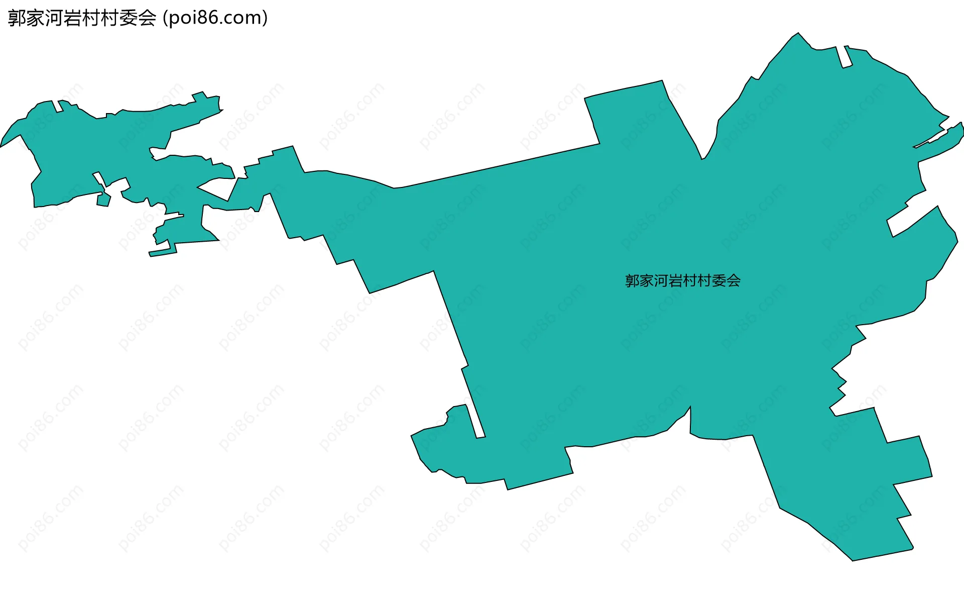 郭家河岩村村委会边界地图