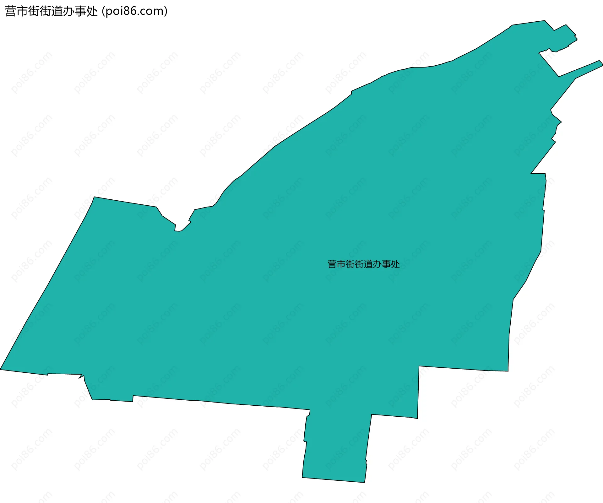 营市街街道办事处边界地图