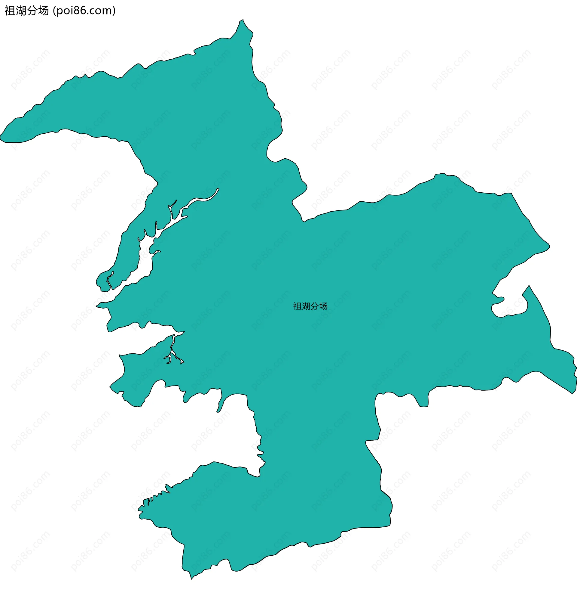 祖湖分场边界地图