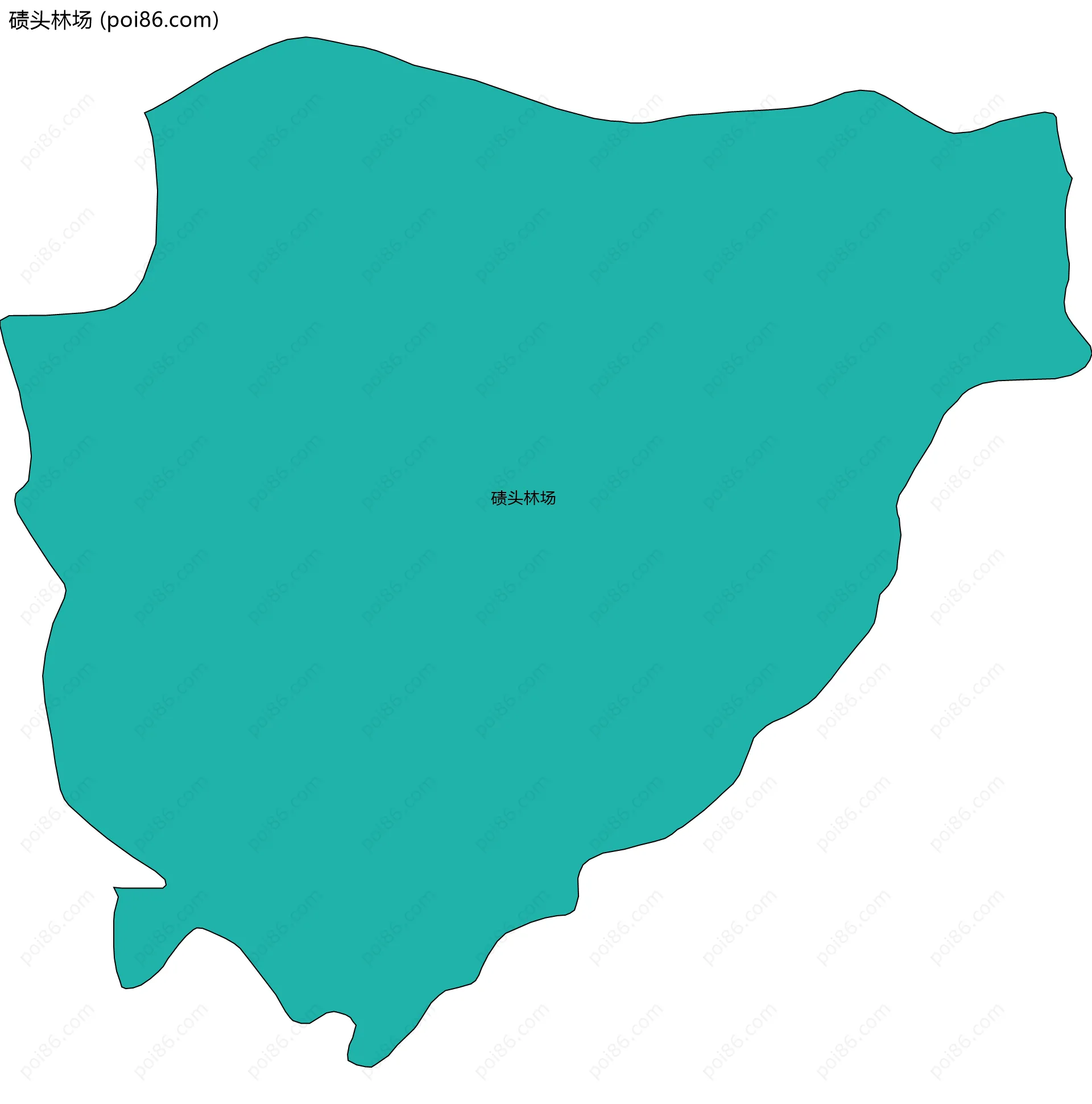 碛头林场边界地图