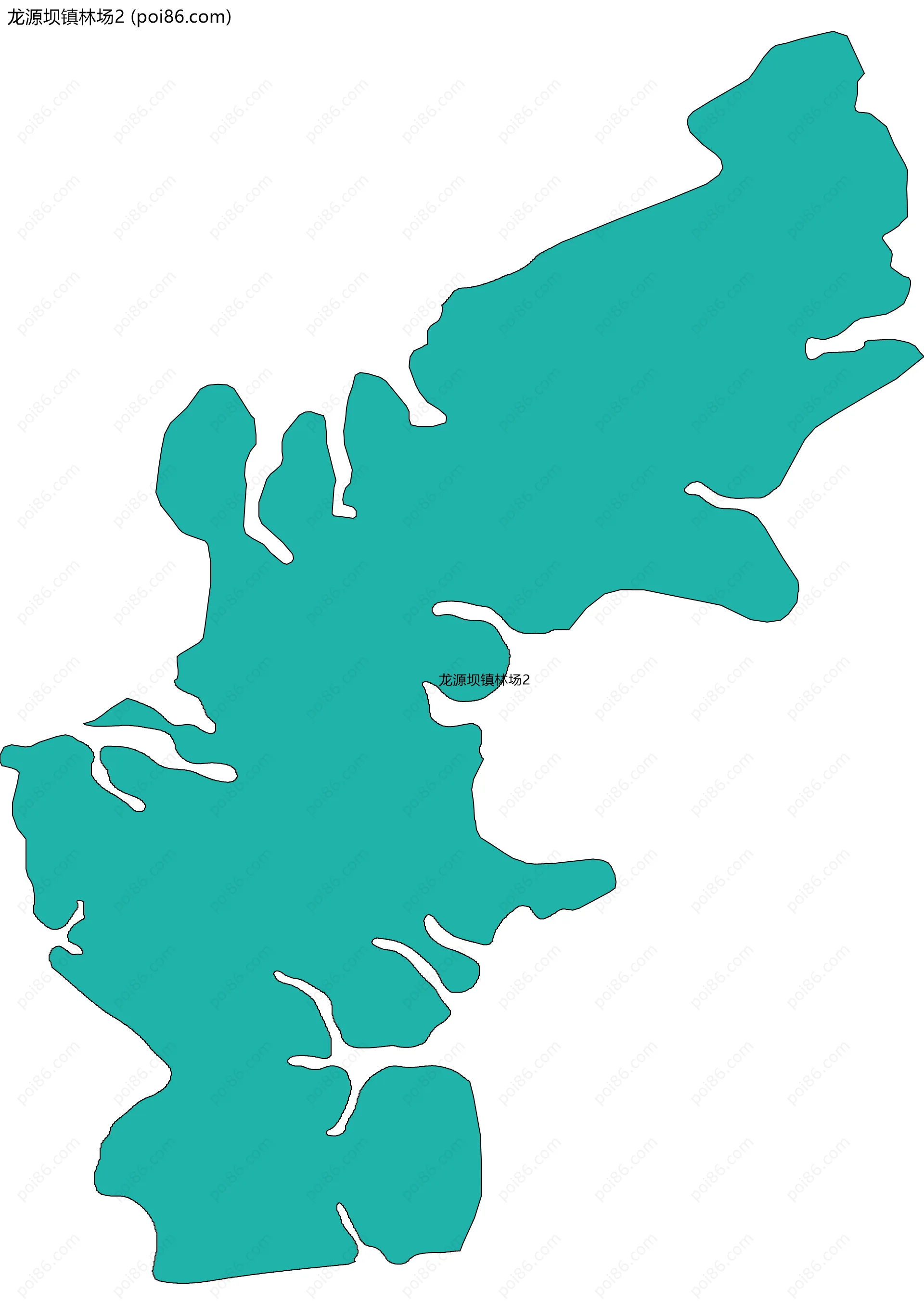 龙源坝镇林场2边界地图