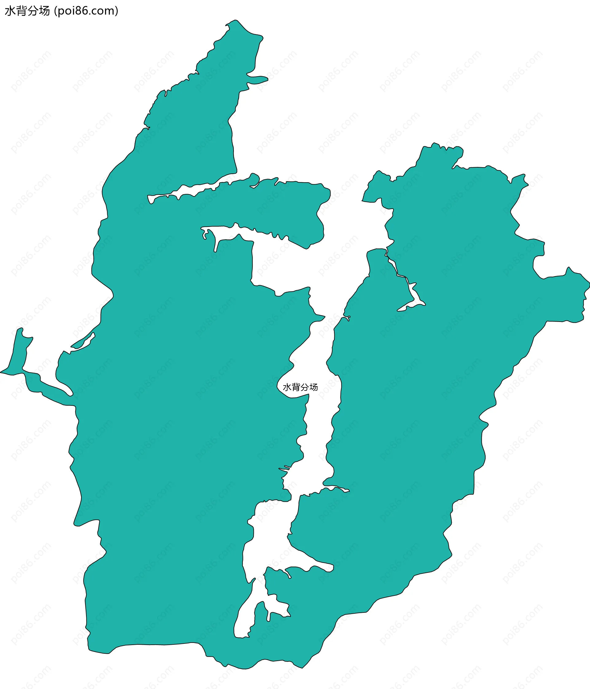水背分场边界地图