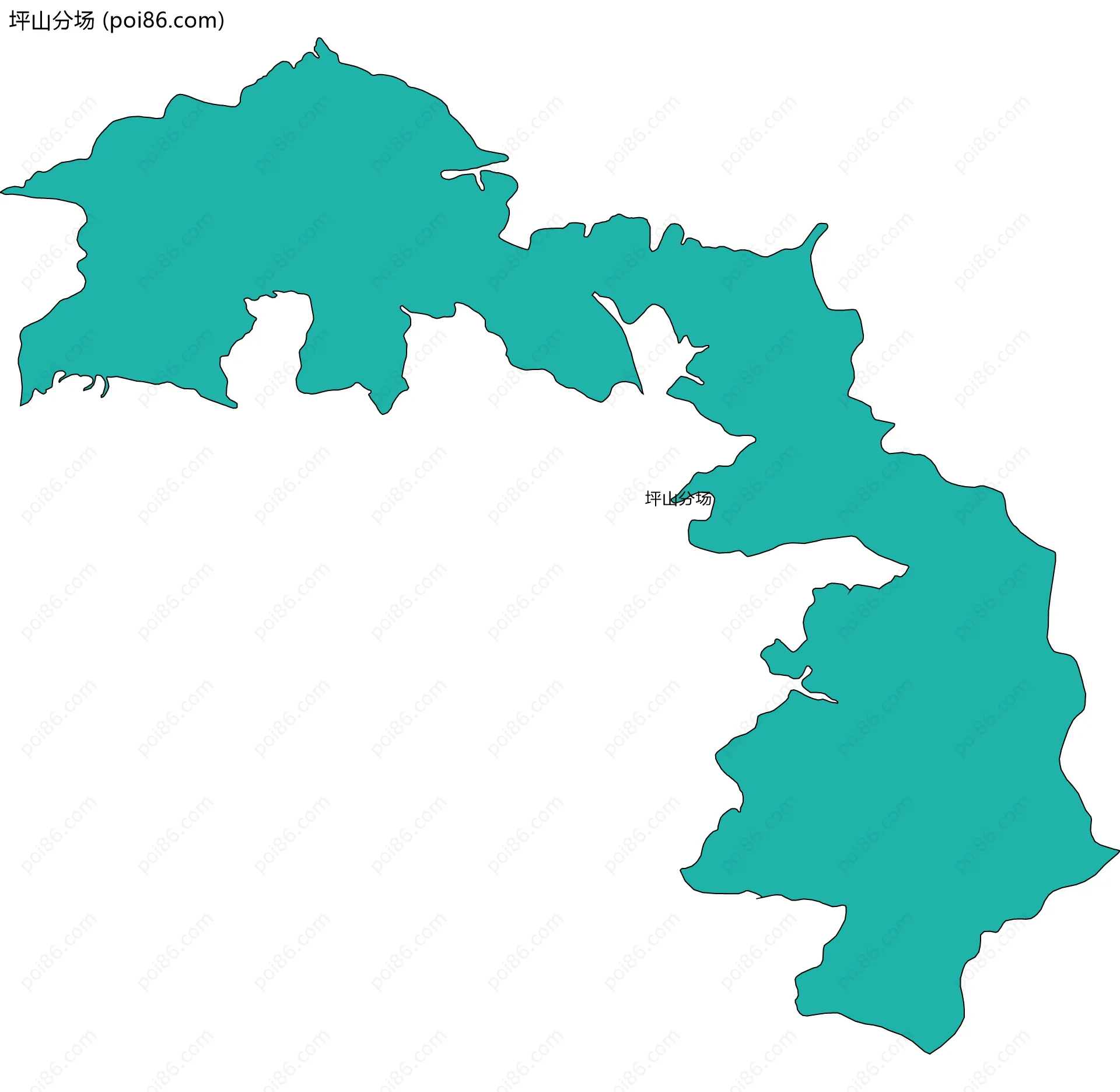 坪山分场边界地图