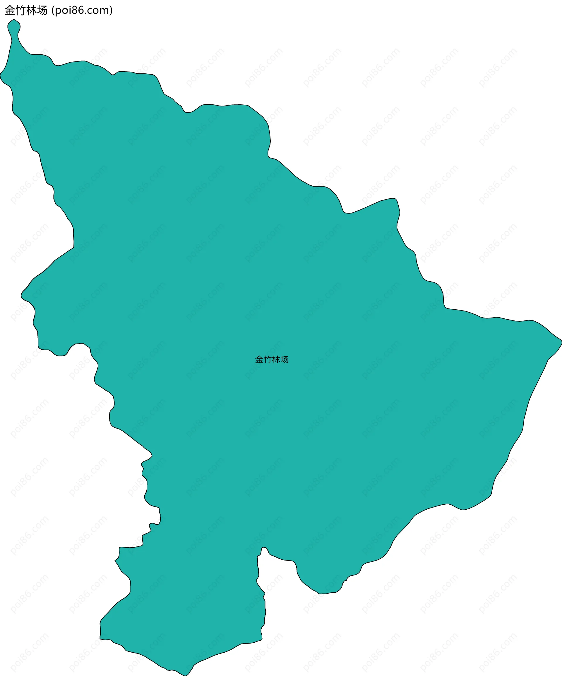 金竹林场边界地图