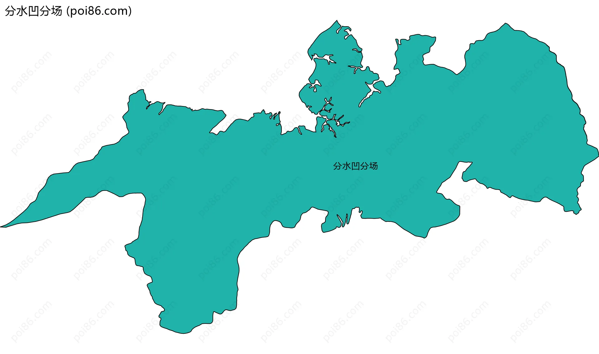分水凹分场边界地图