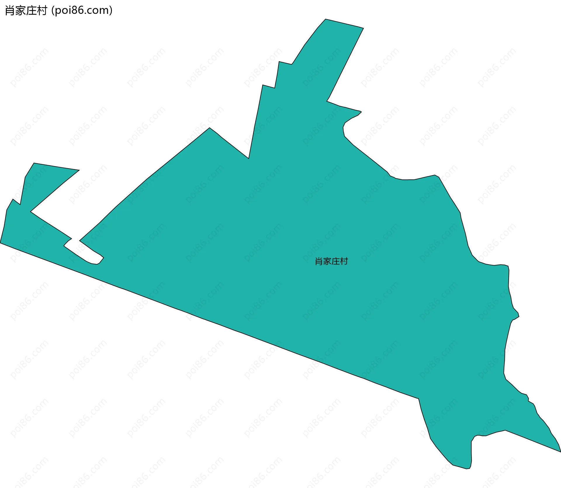 肖家庄村边界地图