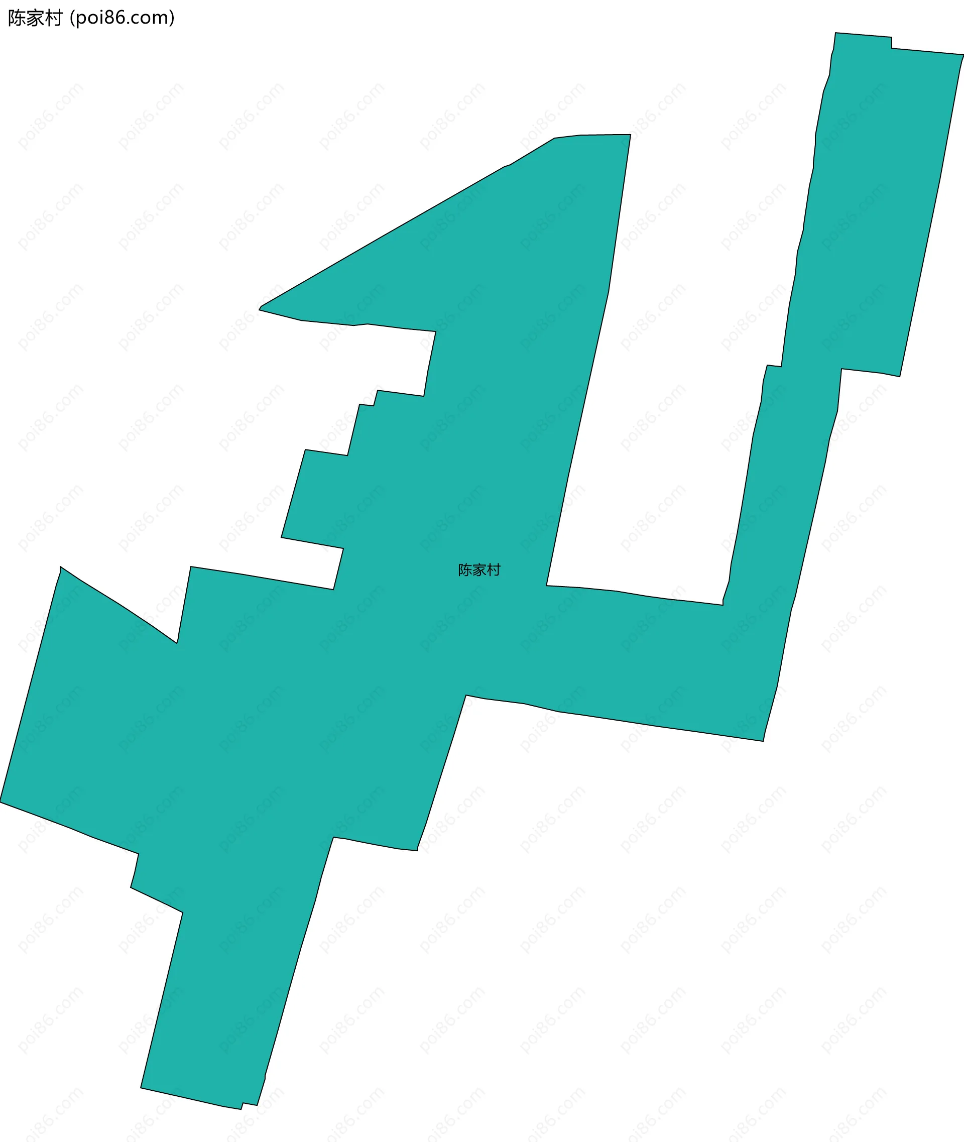 陈家村边界地图