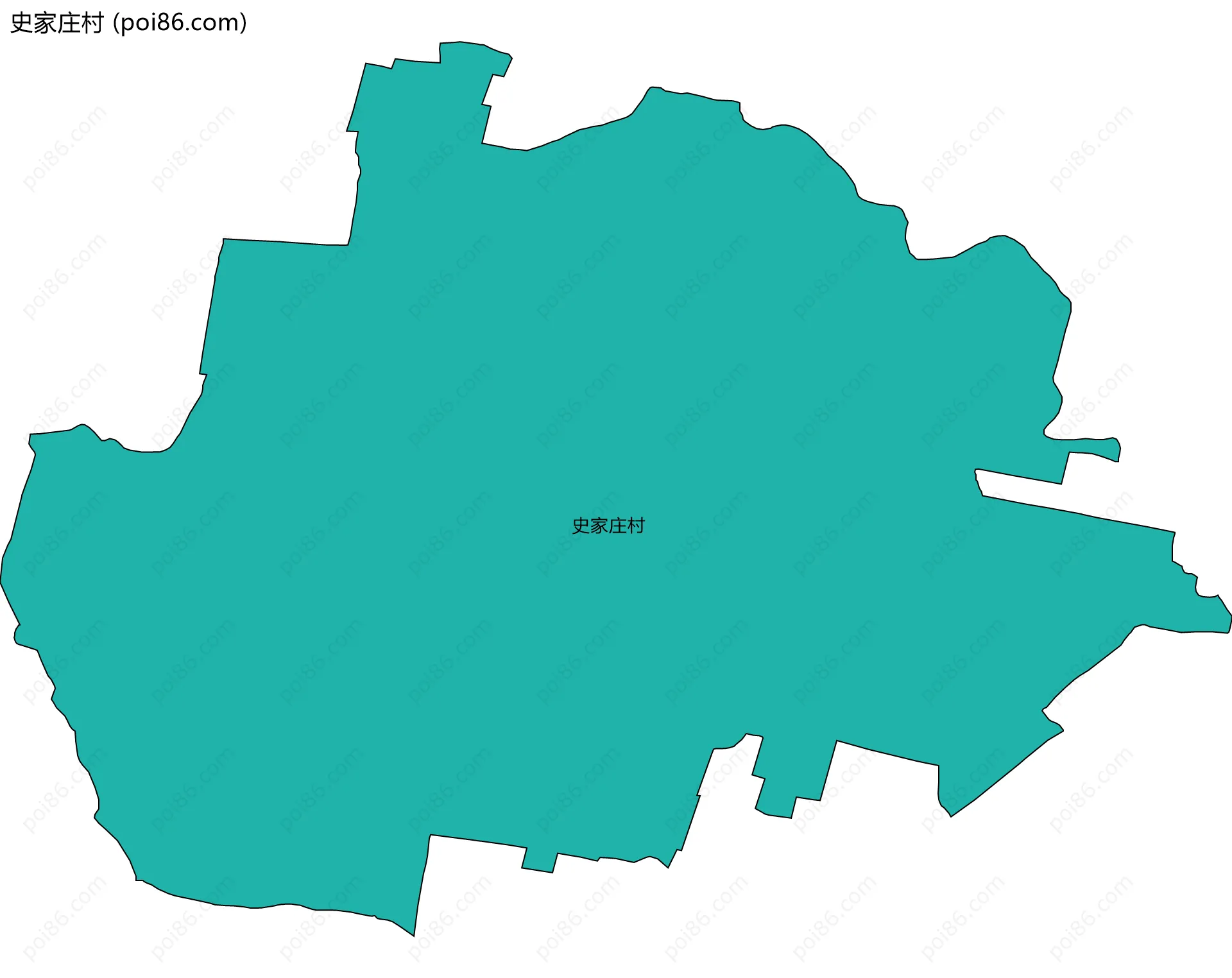 史家庄村边界地图