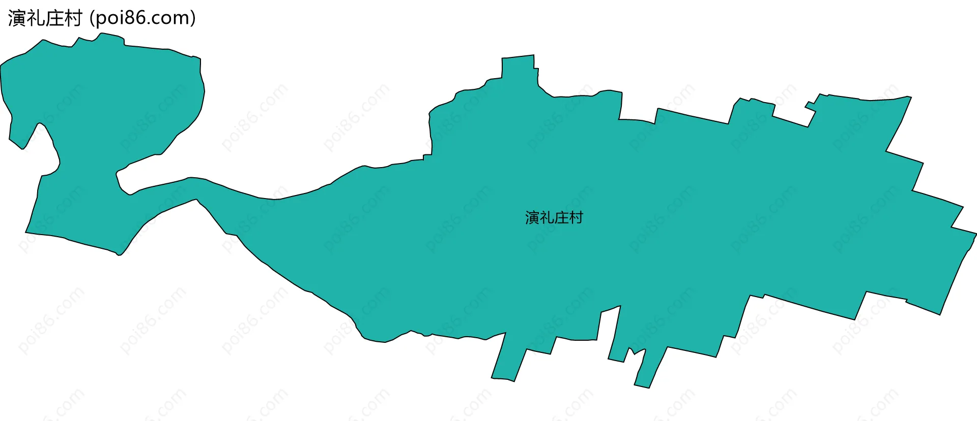 演礼庄村边界地图