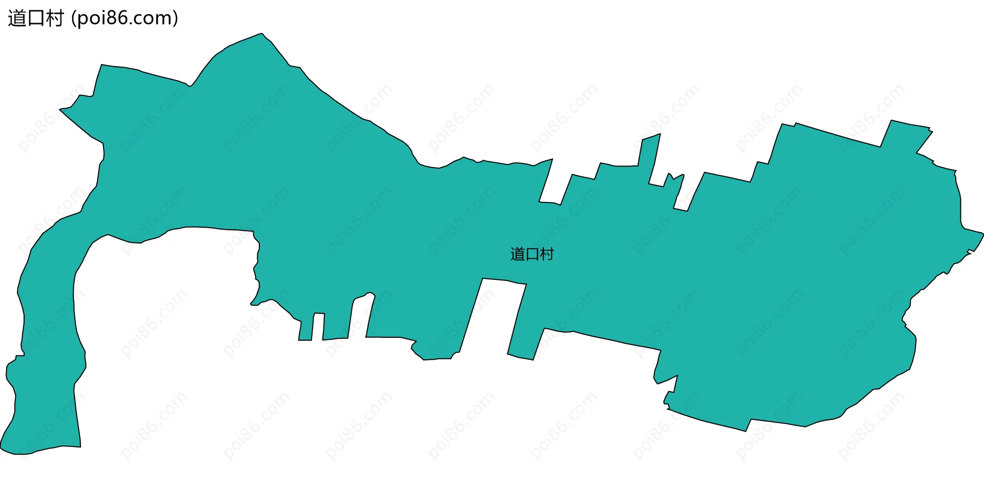 道口村边界地图