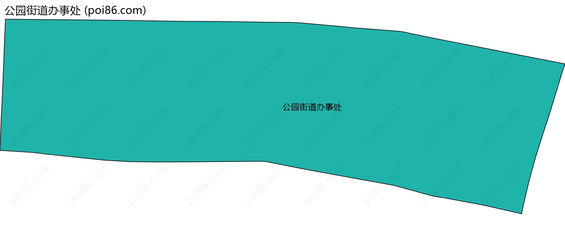 公园街道办事处边界地图