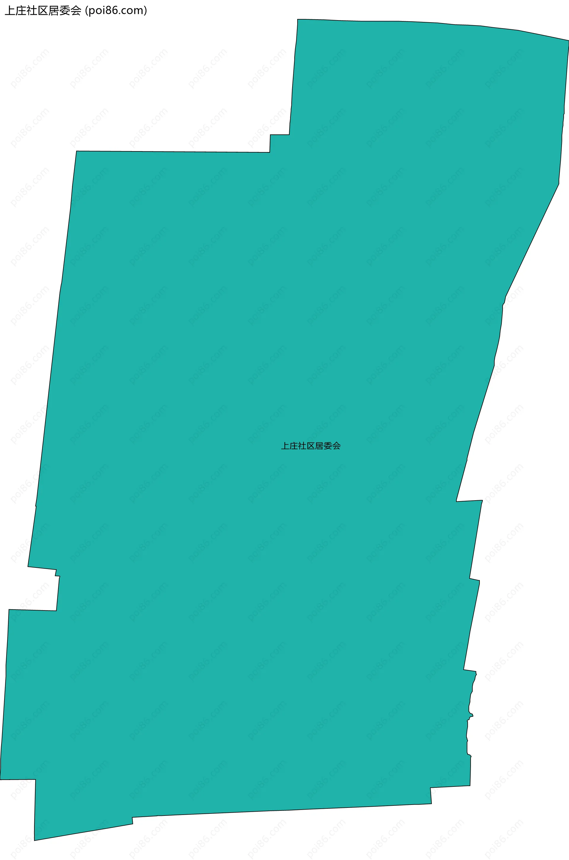 上庄社区居委会边界地图